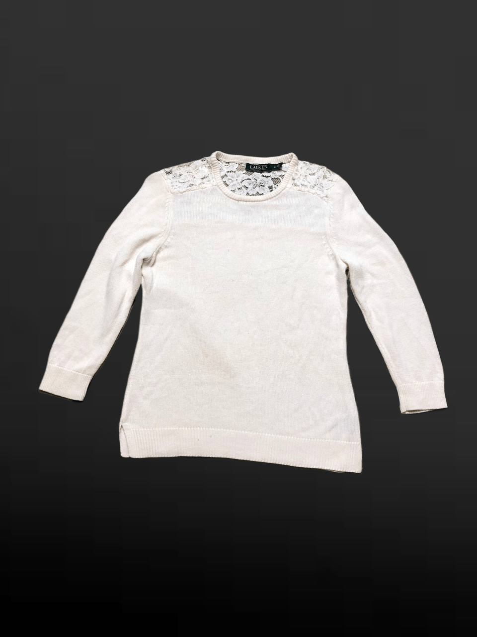Lauren Ralph Lauren White Long Sleeve with lace Lauren Ralph Lauren Size M / US 6-8 / IT 42-44 - 1 Thumbnail