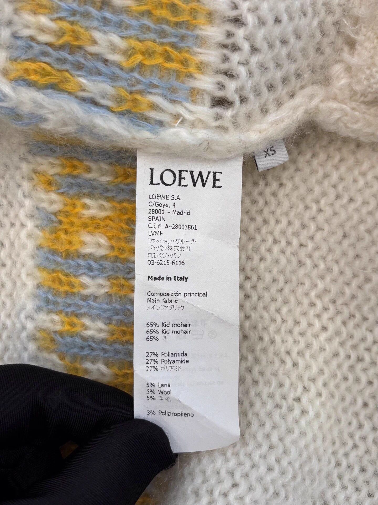 Loewe Loewe Deer Logo Mohair Cardigan XS White Size XS / US 0-2 / IT 36-38 - 8 Thumbnail