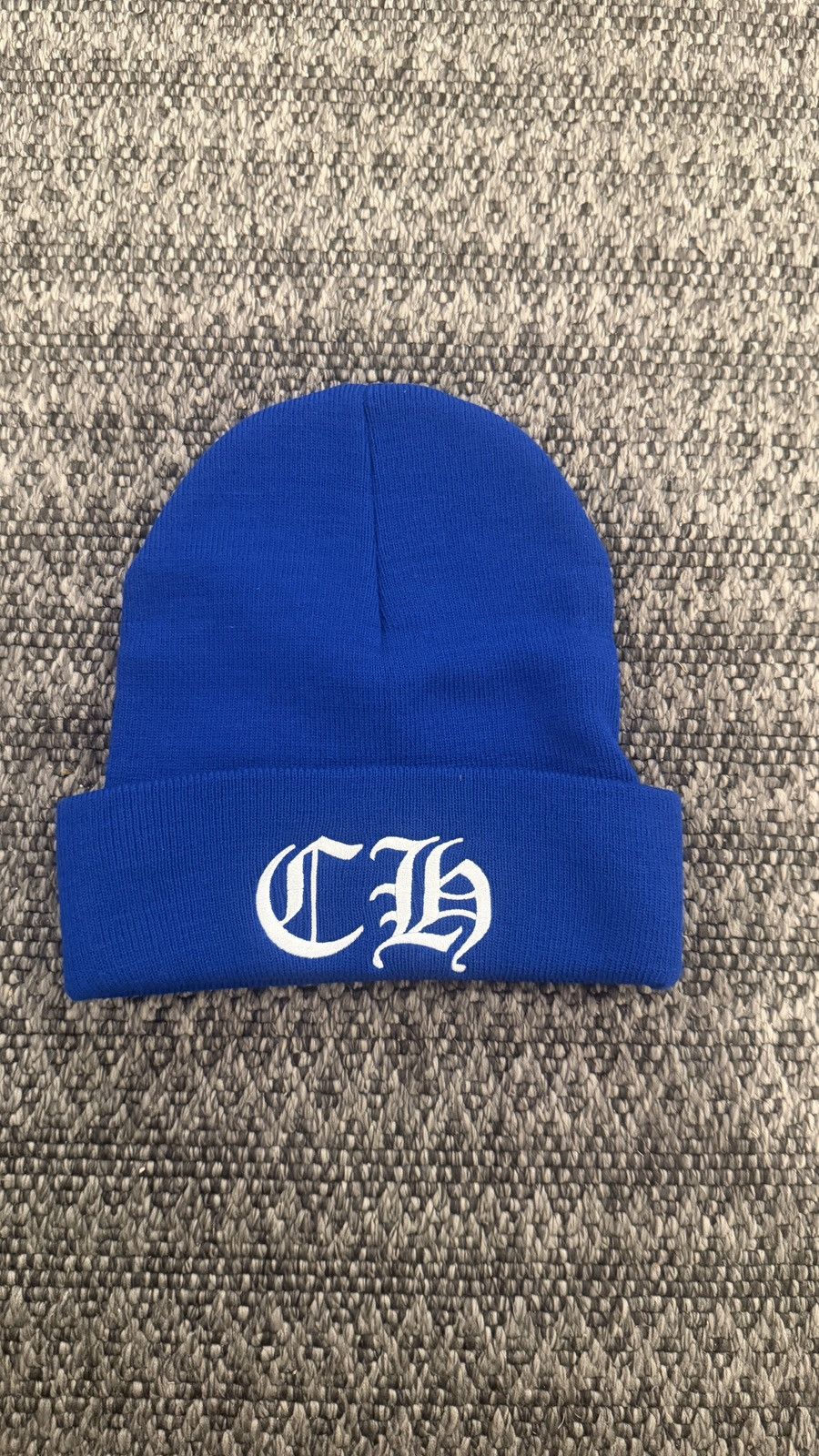 Chrome Hearts Chrome Hearts CH Blue Beanie Size ONE SIZE - 1 Thumbnail