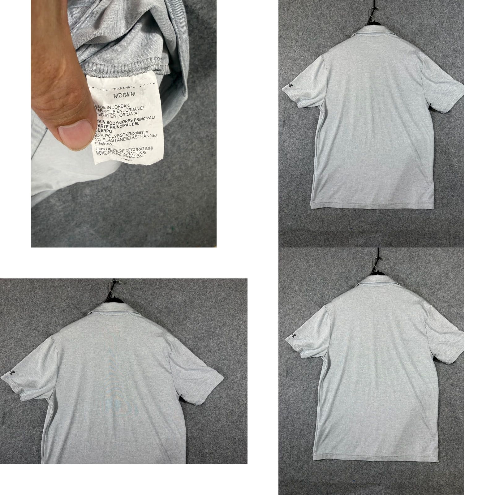 Under Armour Under Armour Playoff Polo Golf Shirt Mens M Gray Stretch Embroidered Logo Shirt Size US M / EU 48-50 / 2 - 8 Thumbnail