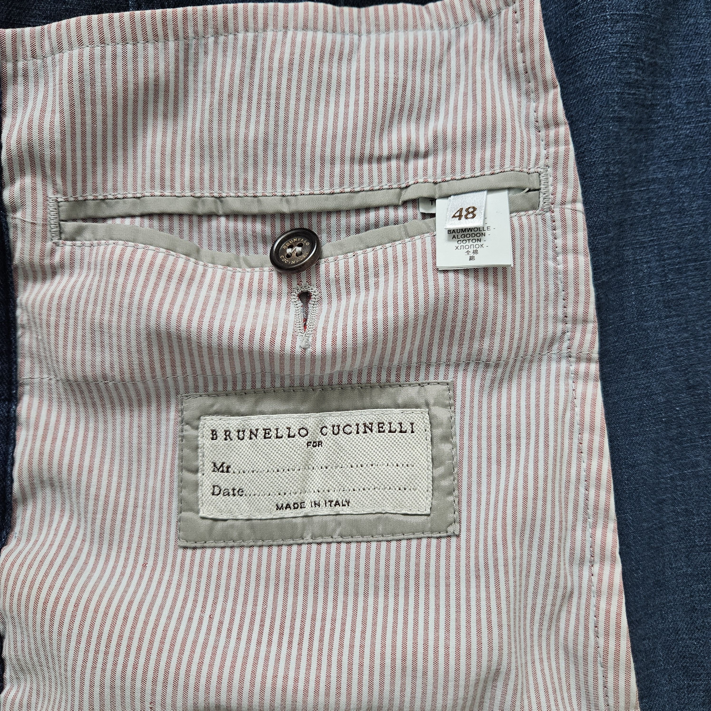 Brunello Cucinelli Brunello Cucinelli Italian Denim Jacket – IT 48 / US 38 Size US M / EU 48-50 / 2 - 12 Thumbnail