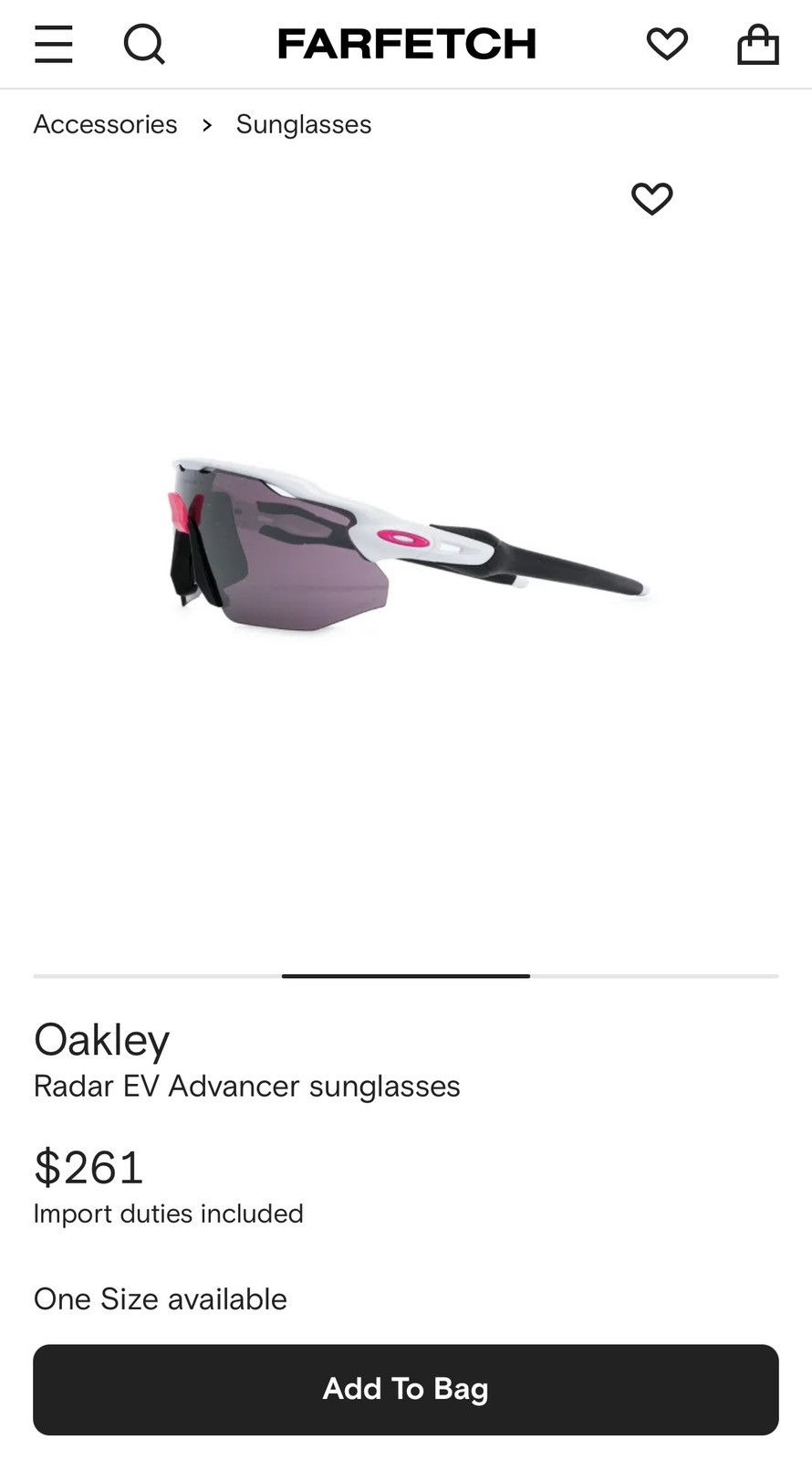 Oakley Oakley Radar EV Advancer Polished White Prizm Pink Size ONE SIZE - 21 Thumbnail