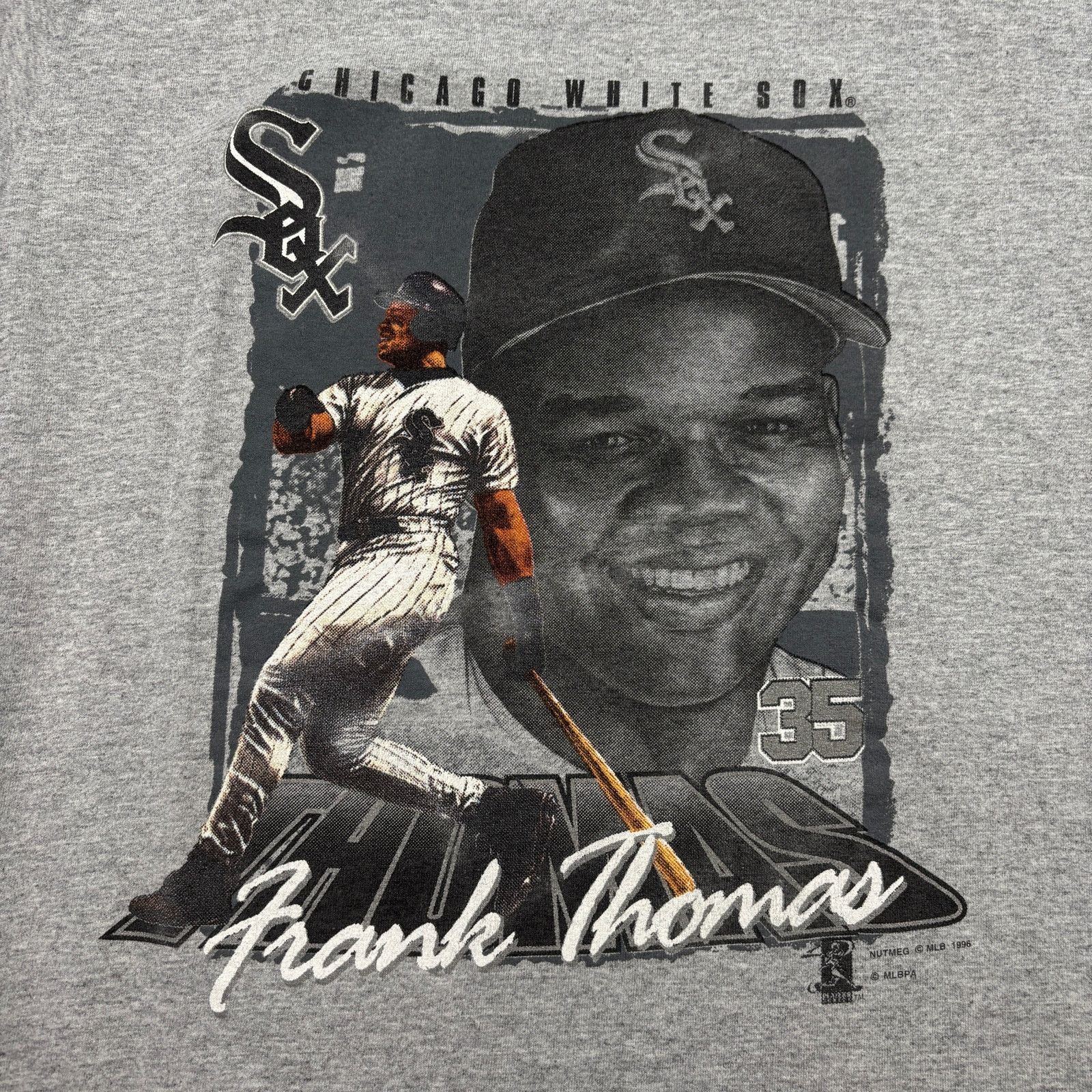 Vintage Vintage Frank Thomas Chicago White Sox Tee Shirt Size L Size US L / EU 52-54 / 3 - 9 Thumbnail