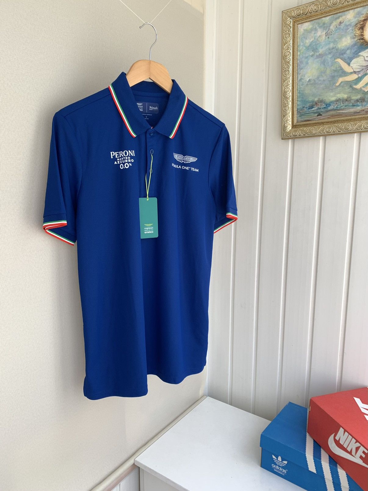 Formula 1 Aston Martin Official Formula One F1 Racing Team Polo Size M Size US M / EU 48-50 / 2 - 1 Thumbnail