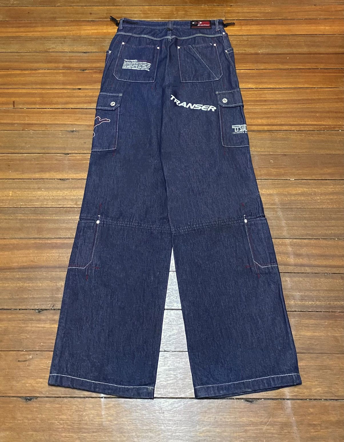 Vintage Rare Vintage Transfer Skater Rapper Baggy Cargo Jeans 1990s Size US 33 - 2 Thumbnail