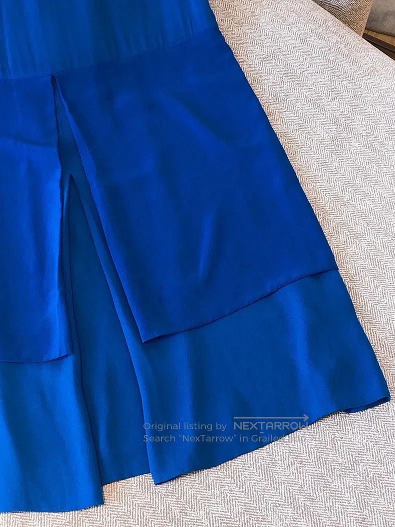 Hermes Hermes Blue silk dress Size XS / US 0-2 / IT 36-38 - 4 Thumbnail
