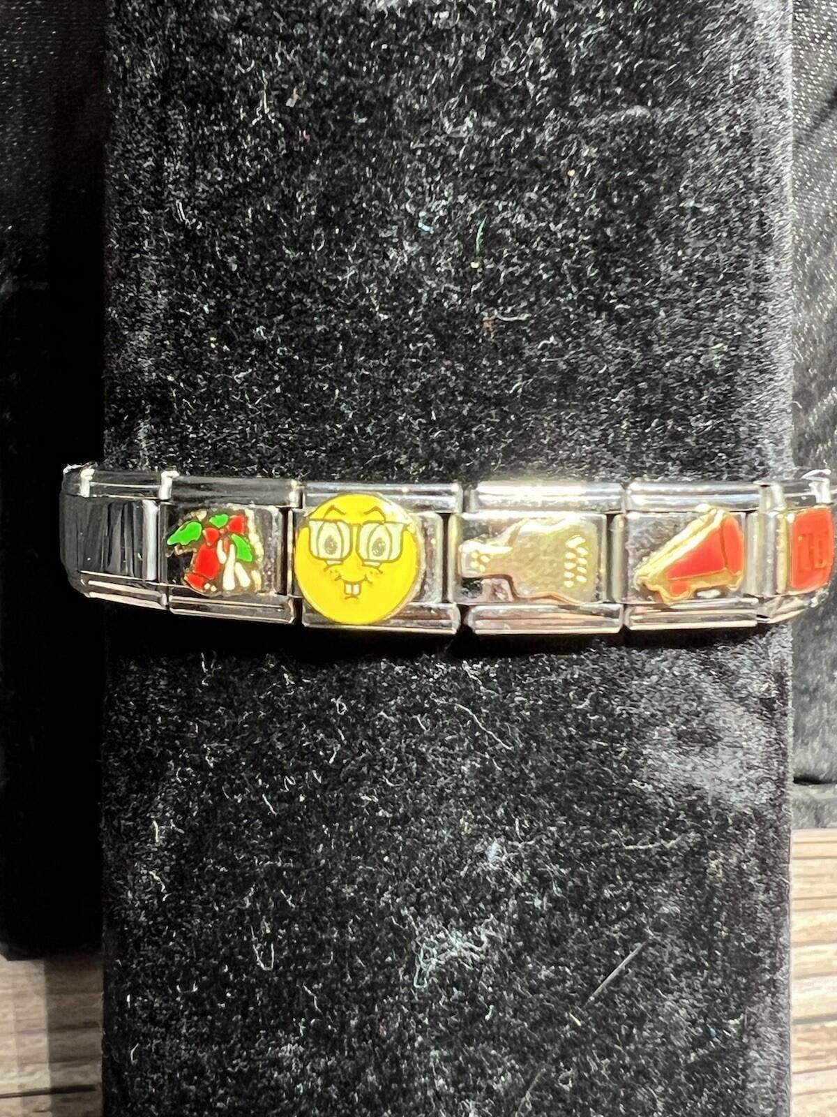 The Unbranded Brand Italian Charm Bracelet with Mixed misc. Vintage Charms Size ONE SIZE - 4 Thumbnail