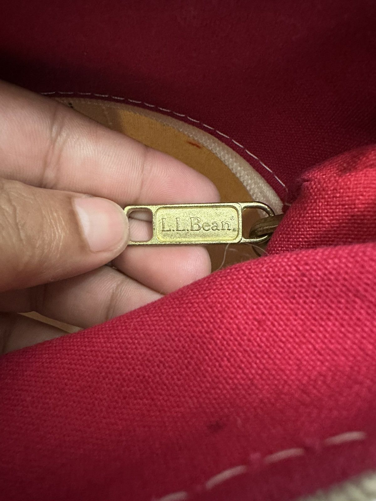 L.L. Bean × Vintage Vintage L.L Bean Boat And Tote Duck Canvas Tote Bag Size ONE SIZE - 8 Thumbnail