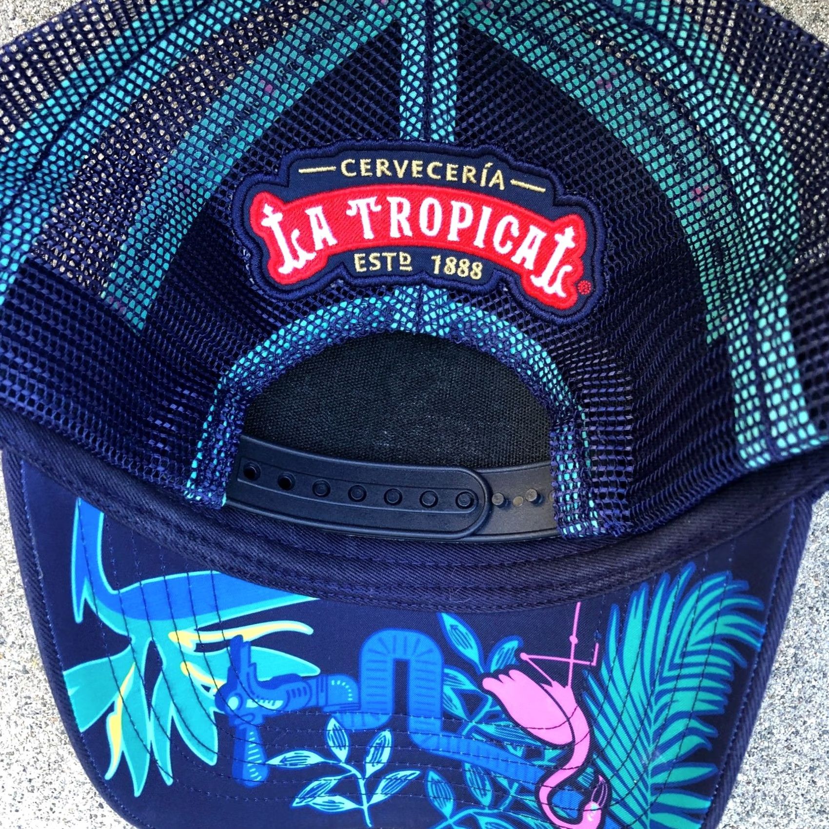 Logo 7 DYC Cerveceria La Tropical Trucker Hat Men's Miami Florida Cap Logo Blue Cap Trucker Hat Adjustable One Size Men Blue Logo Magnetic Back? Size ONE SIZE - 5 Thumbnail