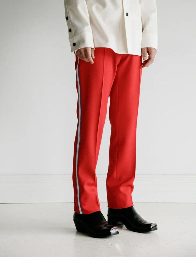 Calvin Klein 205W39NYC CK 205W39NYC - F/W 18 - Uniform Pant w/ Side Stripe Scarlet Size US 30 / EU 46 - 2 Thumbnail