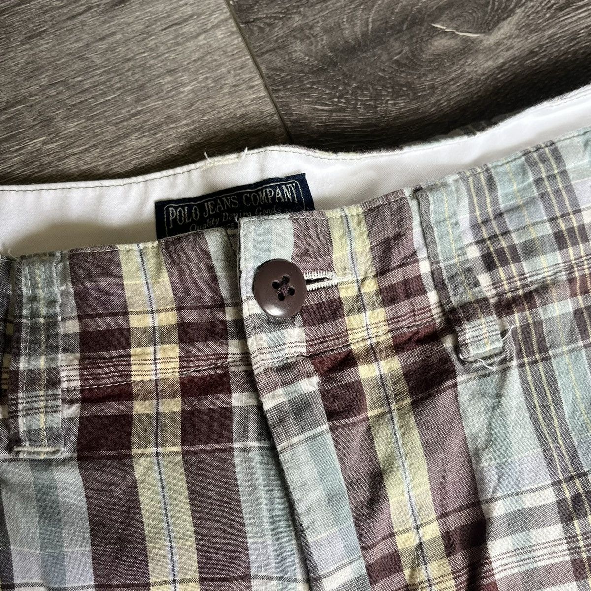 Polo Ralph Lauren Vintage Y2K Polo Ralph Lauren Jeans Co. Check Flannel Shorts Size US 36 / EU 52 - 5 Thumbnail