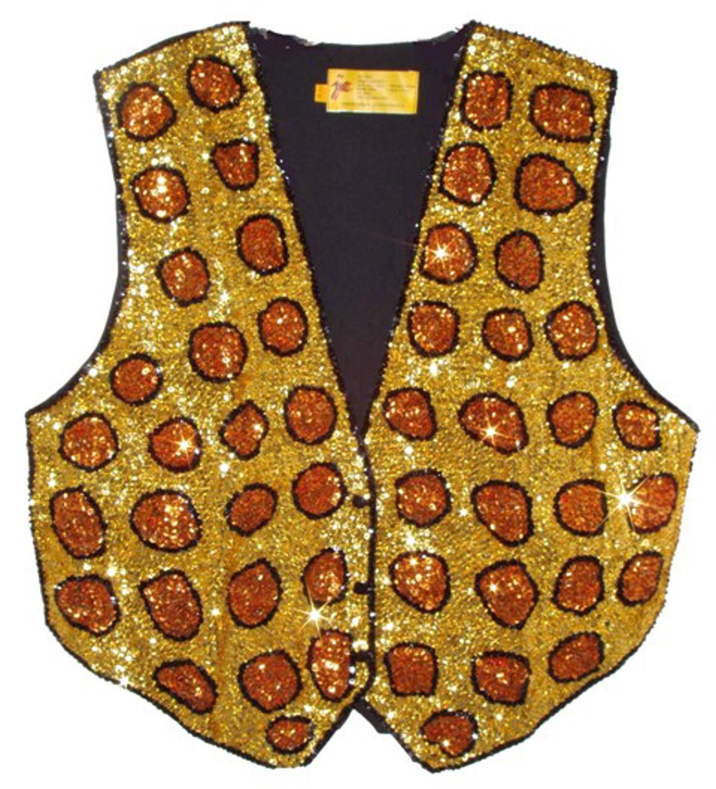 Designer Sequin Vest LEOPARD for KIDS Size ONE SIZE - 1 Preview