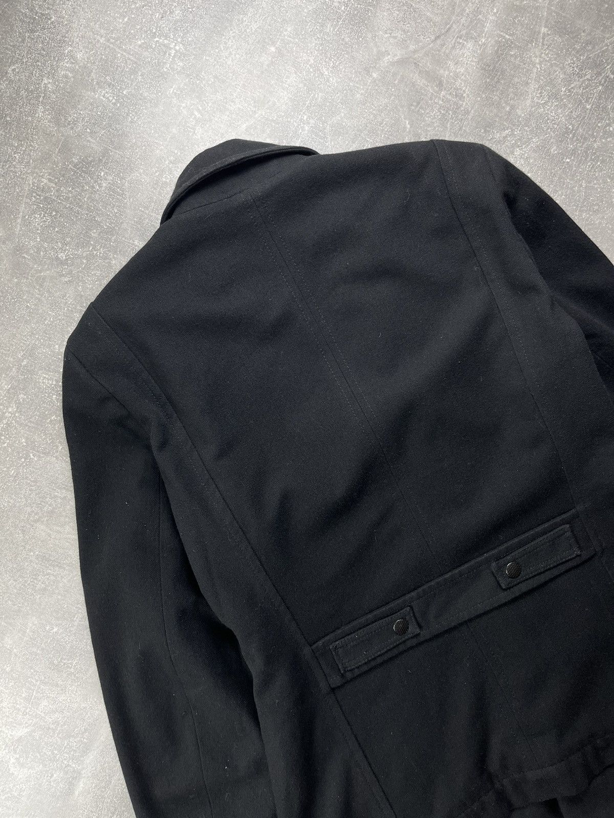 Diesel Diesel Avant Garde Double Breasted Wool Peacoat Black Size S / US 4 / IT 40 - 11 Thumbnail