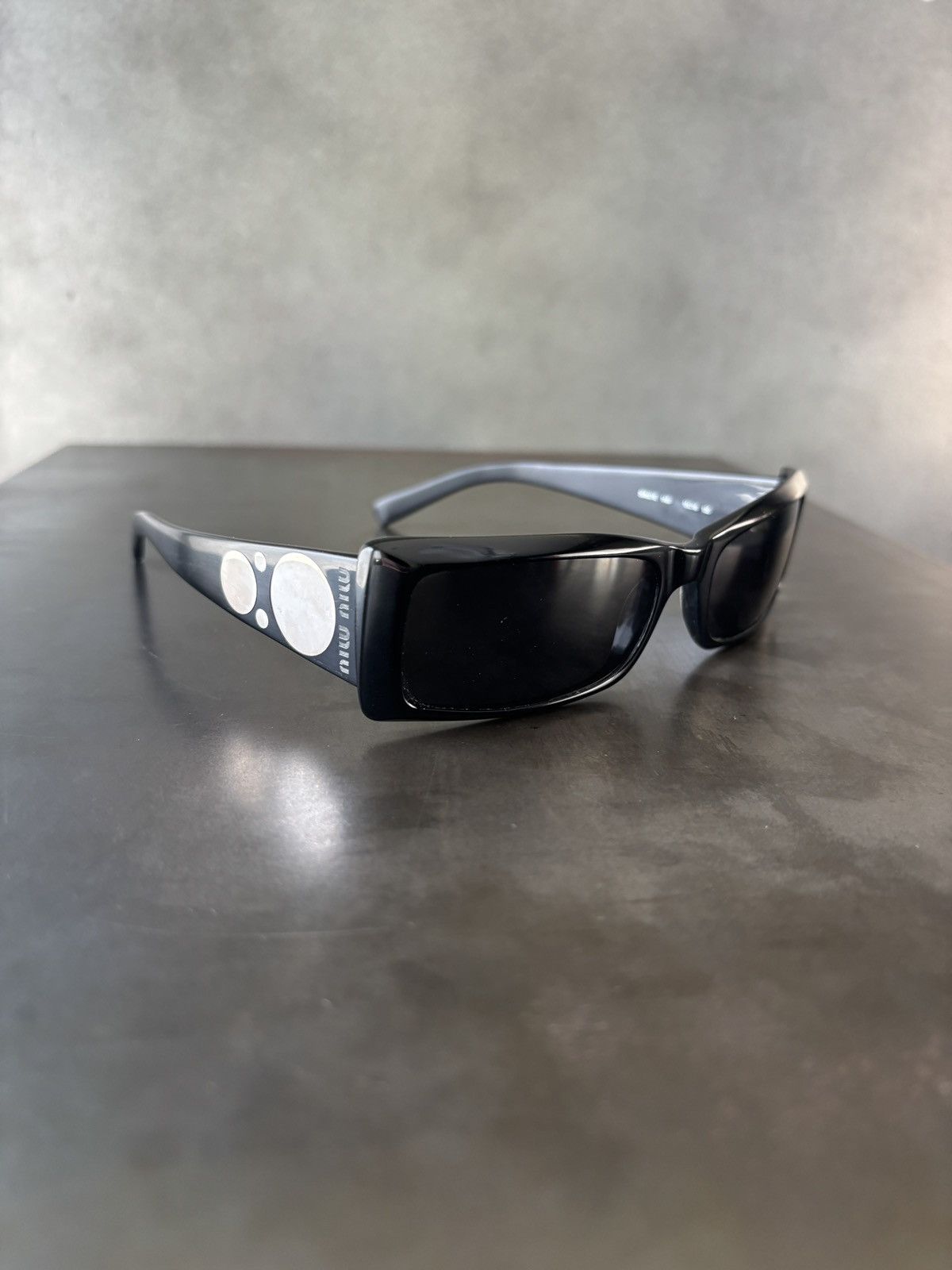 Miu Miu Miu Miu Sunglasses 2000s Y2K Silver Circles SMU21E Vintage Size ONE SIZE - 24 Thumbnail