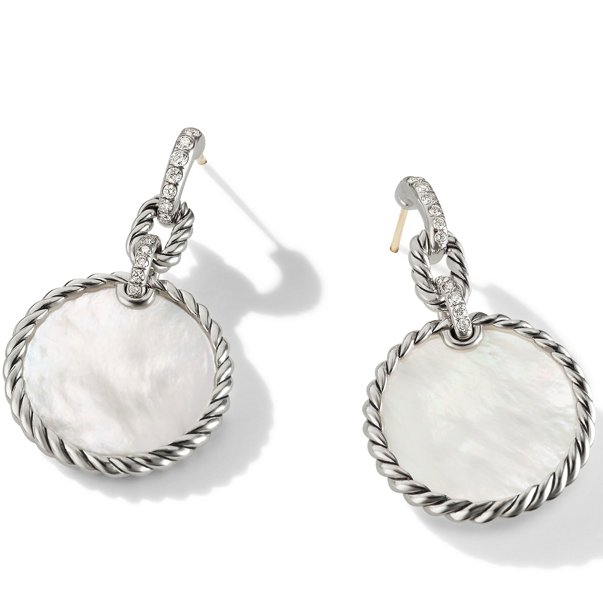 David Yurman o1w1db10525 E17075D Earrings in Silver with Mother Diamond Size ONE SIZE - 2 Thumbnail
