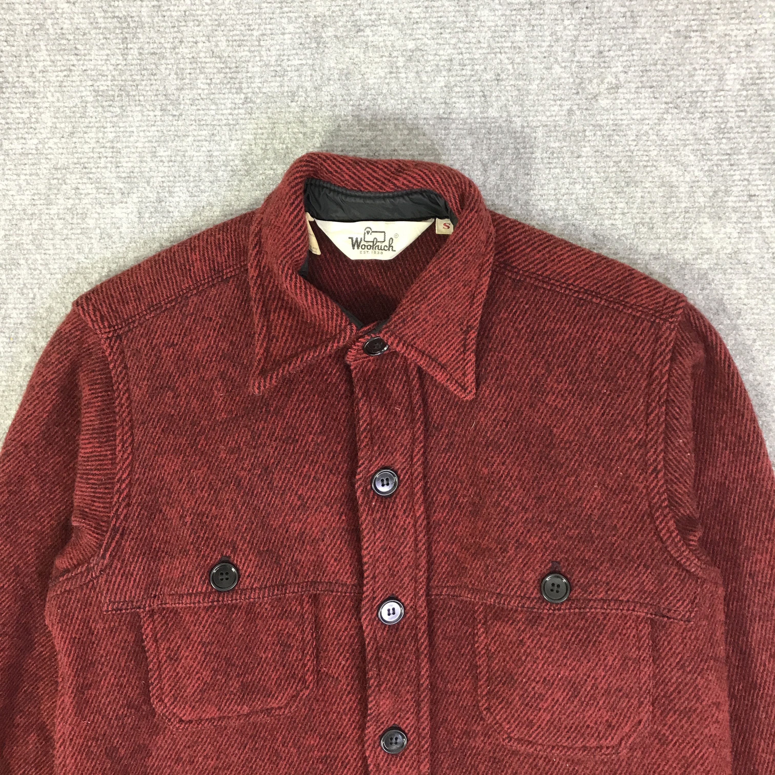 Woolrich Woolen Mills 90s WOOLRICH WOOL BUTTON JACKETK 107B14 Size US S / EU 44-46 / 1 - 2 Thumbnail