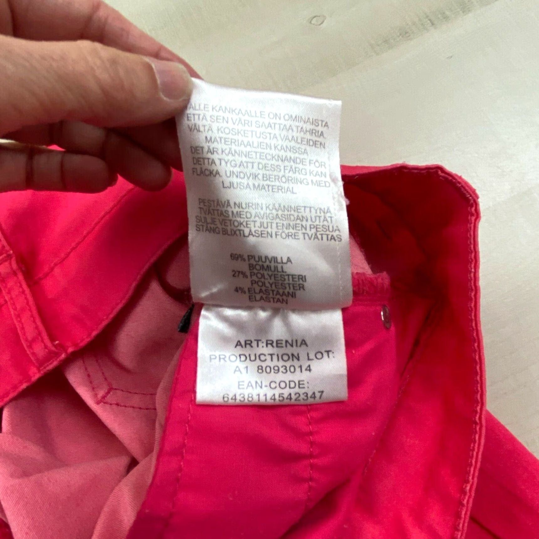 Vintage Pola Jeans Women's Pink Cropped Mid Rise Stretch Jeans Size 28 Size 28" / US 6 / IT 42 - 4 Thumbnail