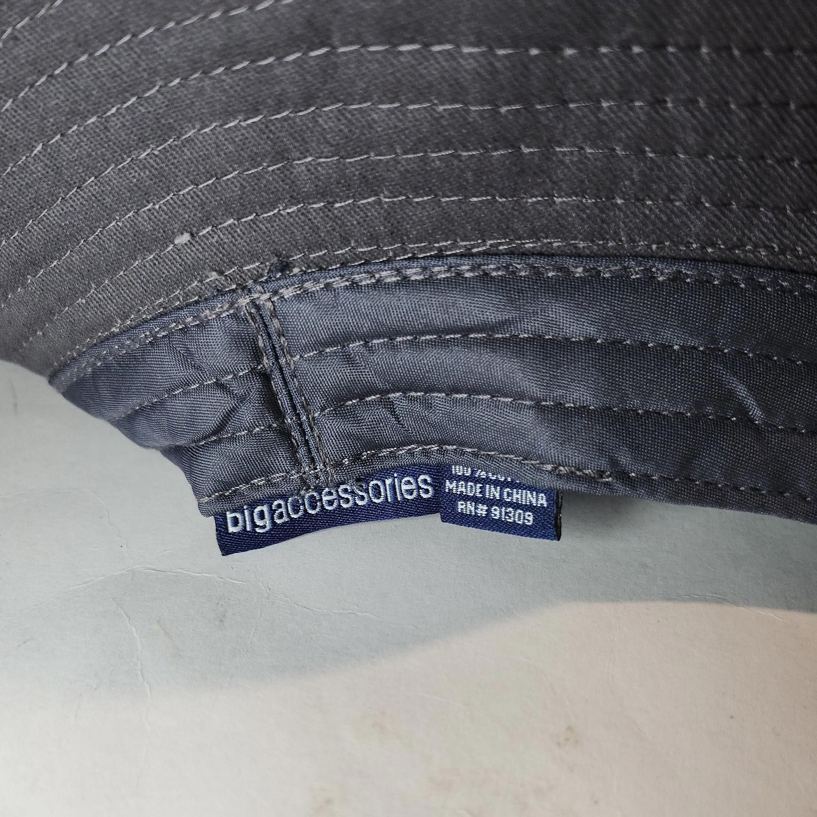 Other Blank Bucket Hat Cap Gray Cotton Plain Cotton Fishing Summer Size ONE SIZE - 5 Thumbnail