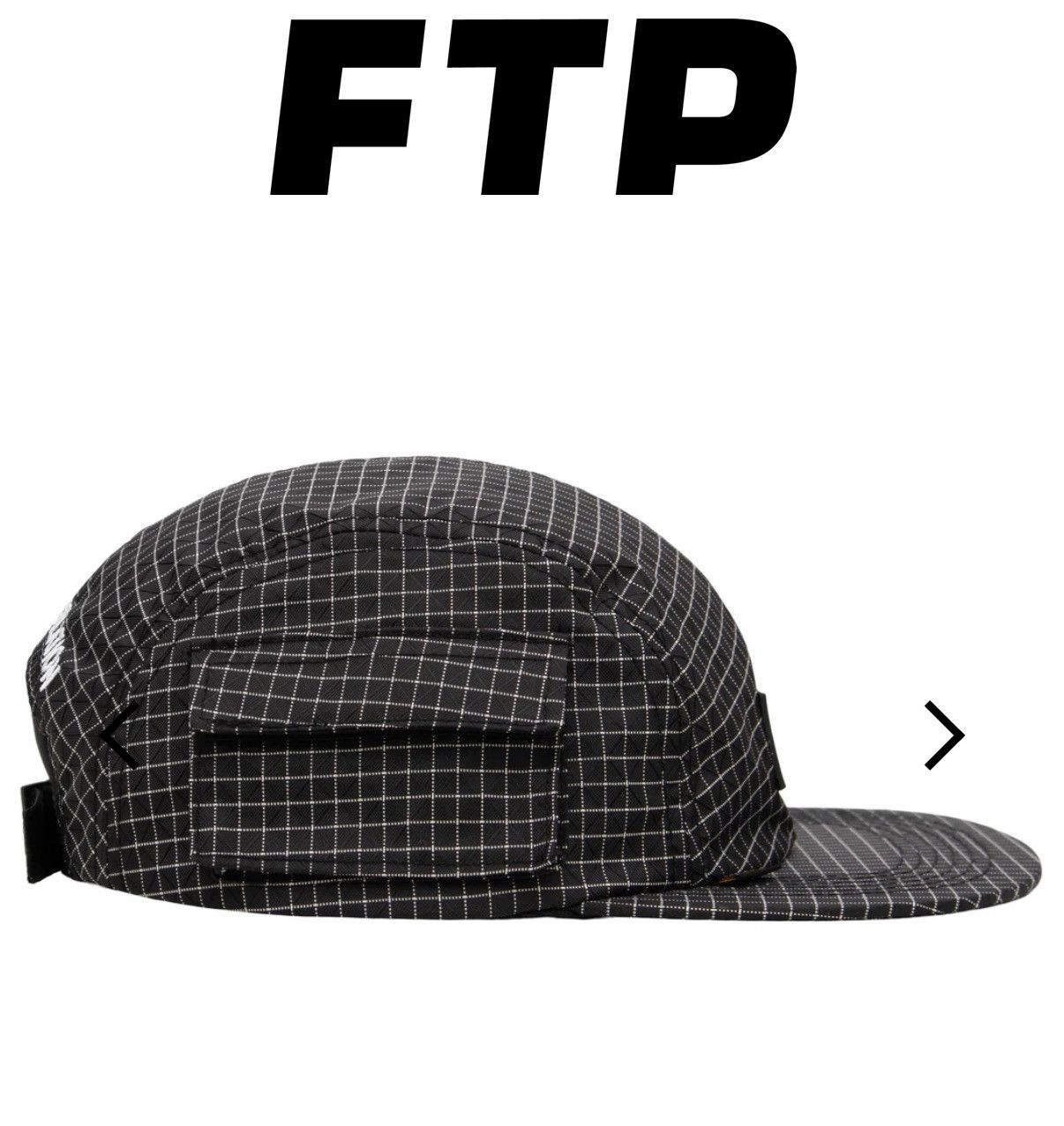 Fuck The Population FTP Cordura Camp Hat Black Size ONE SIZE - 3 Thumbnail