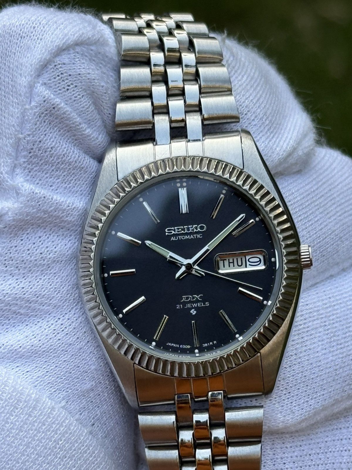 Seiko 5 DX Fluted Bezel Automatic 6309 Japanese mens Watch
