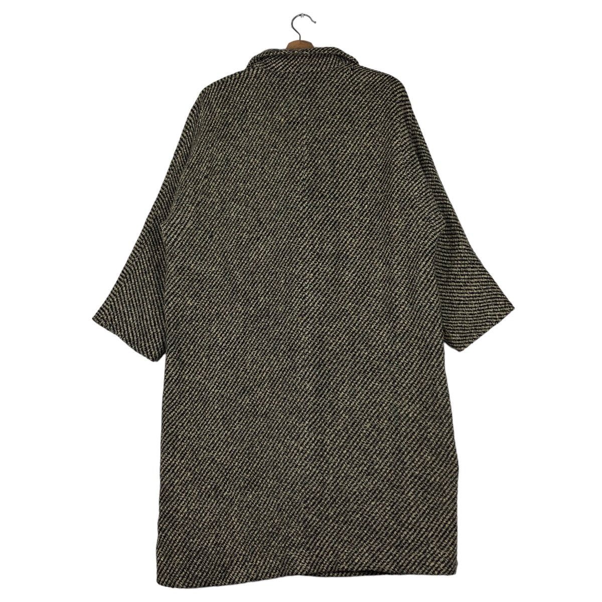 Japanese Brand 🔥Rich Grey - Fly Long Jacket Wool Herringbone Issey Miyake Size US M / EU 48-50 / 2 - 9 Thumbnail