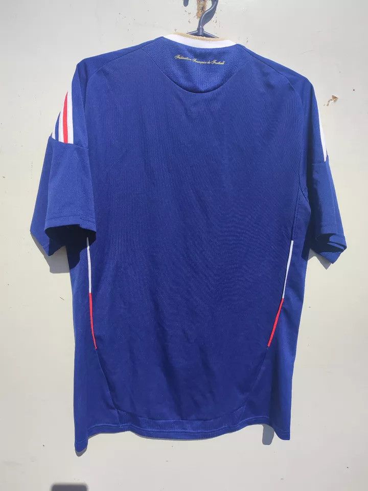 Adidas FRANCE NATIONAL TEAM 2010 HOME FOOTBALL Kit SHIRT SOCCER Size US S / EU 44-46 / 1 - 4 Thumbnail