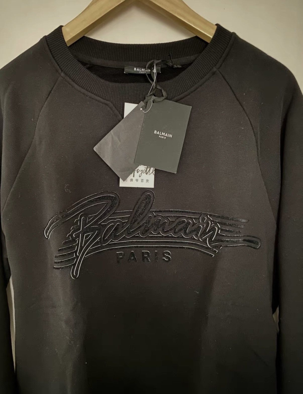 Balmain Balmain Men's Black Hoodie Size US L / EU 52-54 / 3 - 2 Thumbnail