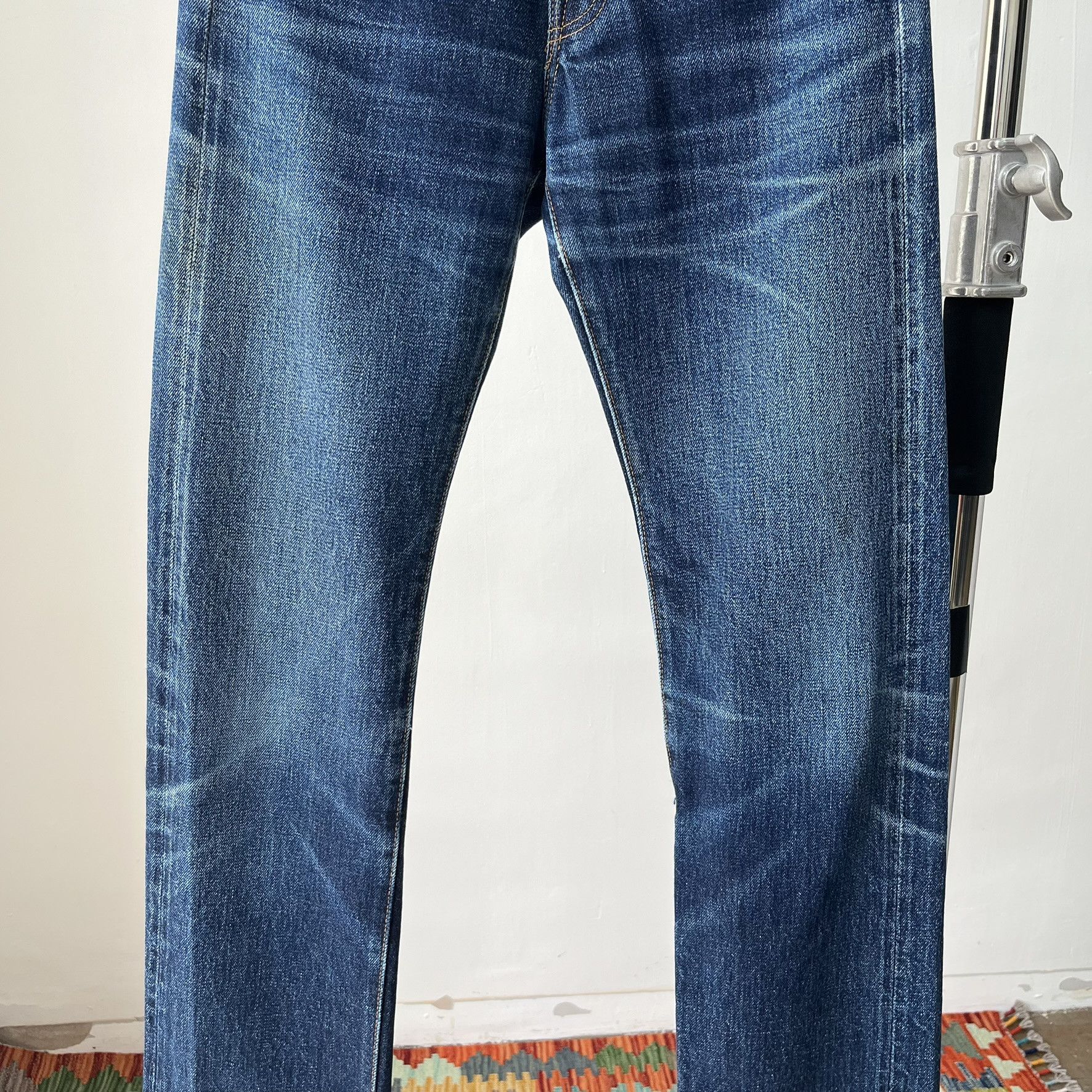 Denime Size 28x32.5 Vintage 80s Denime Big E Japan Denim Jean S1498 Size US 28 / EU 44 - 3 Thumbnail