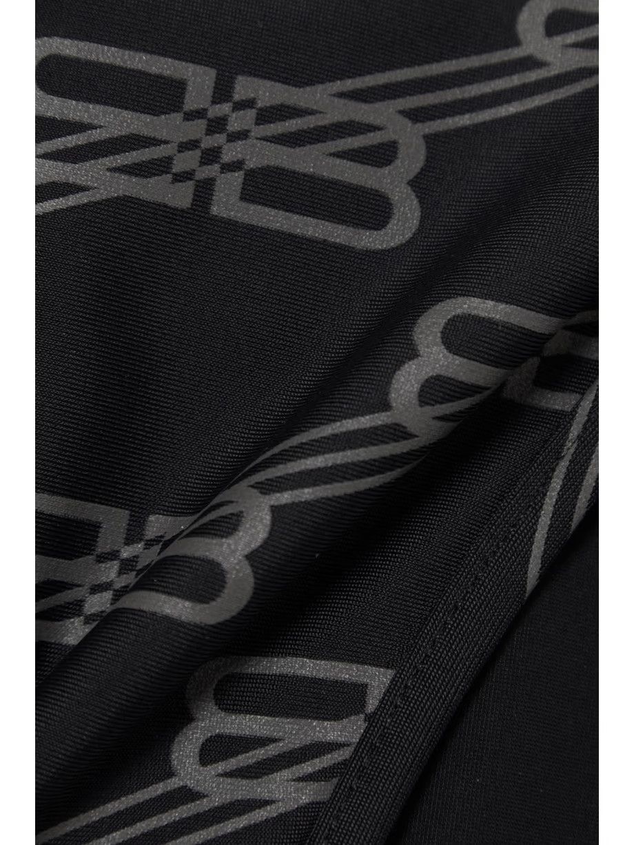 Balenciaga o1in1g0824 Printed Stretch Bikini in Black Size S / US 4 / IT 40 - 4 Thumbnail