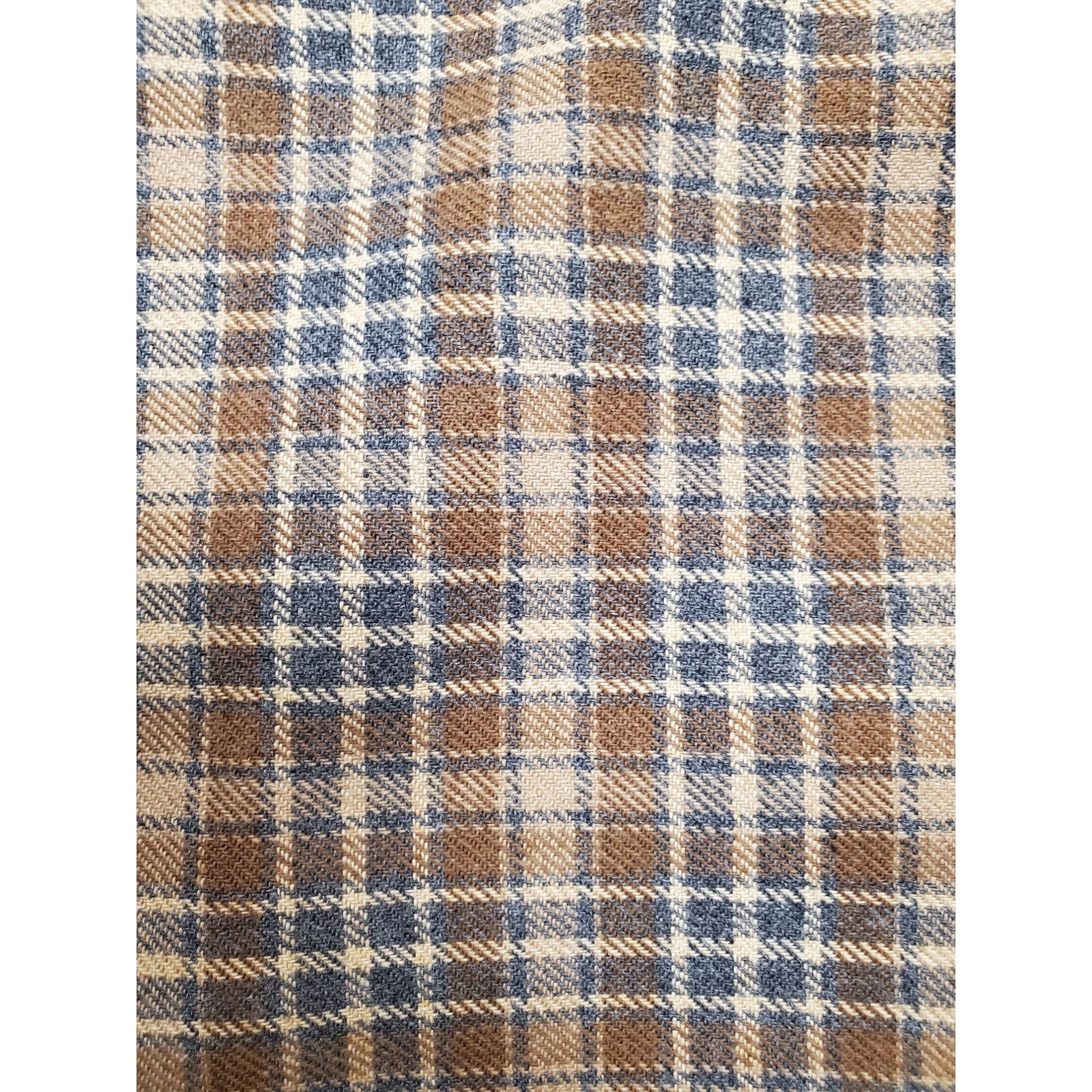 Other Vintage Women's Small Tan & Gray Plaid Wool Wrap Skirt Size 26" / US 2 / IT 38 - 8 Thumbnail
