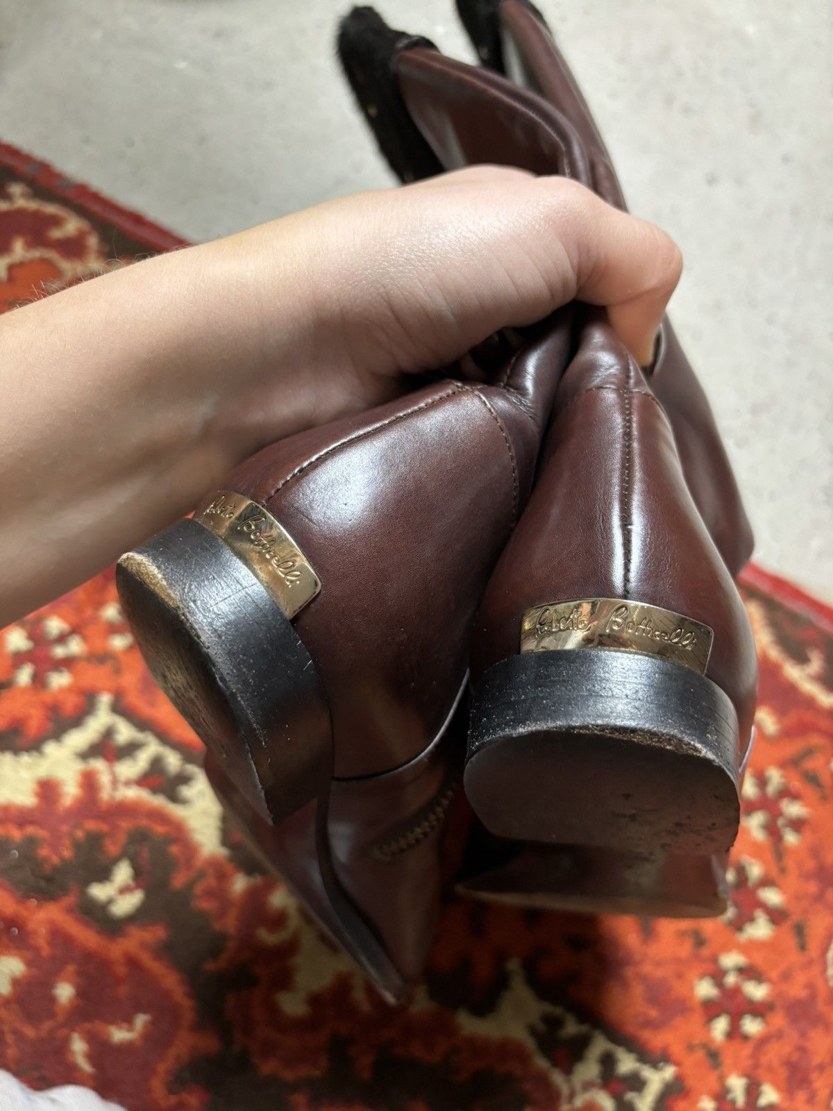 Designer × Roberto Botticelli × Vintage Vintage brown Roberto Botticelli handmade leather boots Size US 7 / IT 37 - 9 Thumbnail
