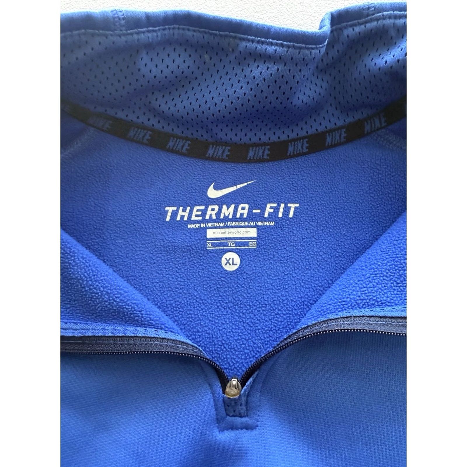 Nike Nike Therma Fit Training Pullover 1/4 Zip Hooded Sportswear Hoodie Men XL Blue Size US XL / EU 56 / 4 - 3 Thumbnail
