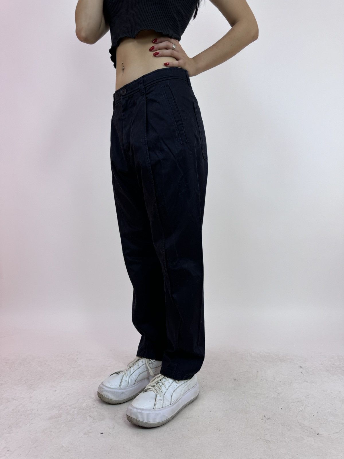 Cos × Japanese Brand COS pleated Trousers pants Womens size EUR 46 Size 30" / US 8 / IT 44 - 6 Thumbnail