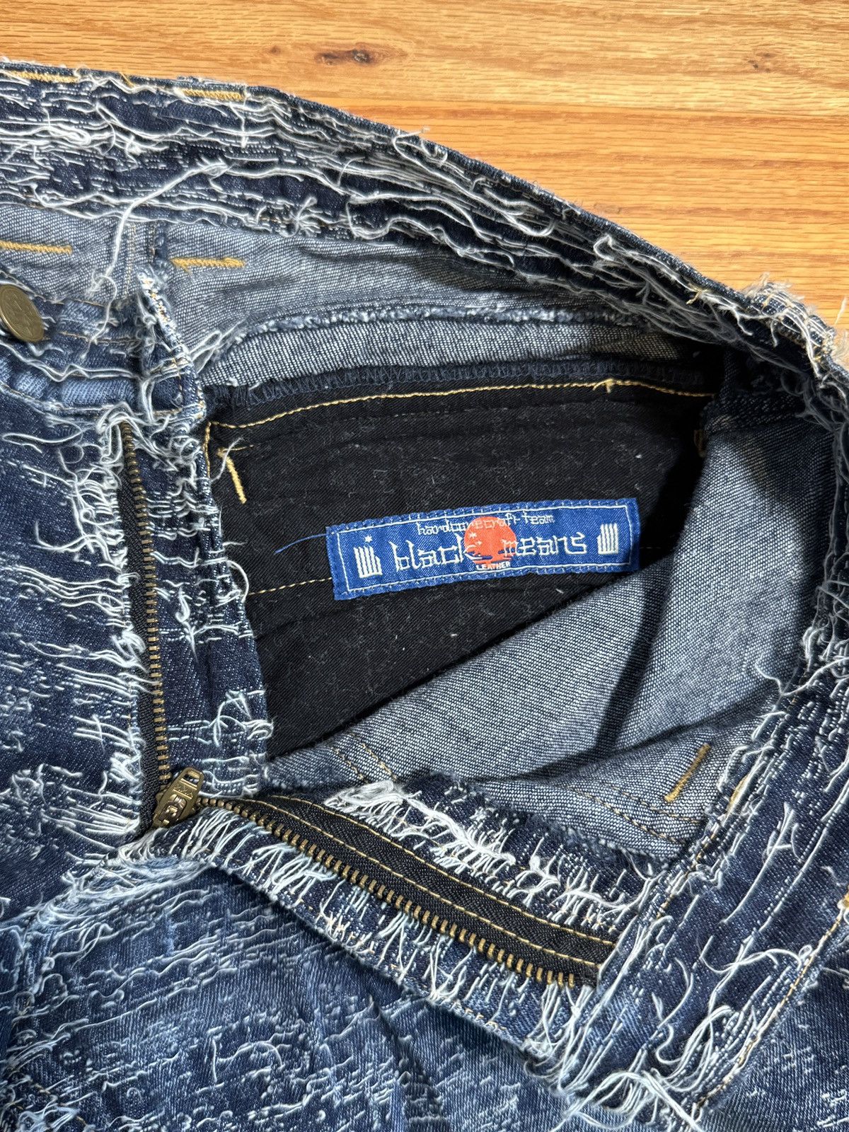 Blackmeans Blackmeans Rare 2015 Boro Thrashed Distressed Denim Size US 28 / EU 44 - 4 Thumbnail