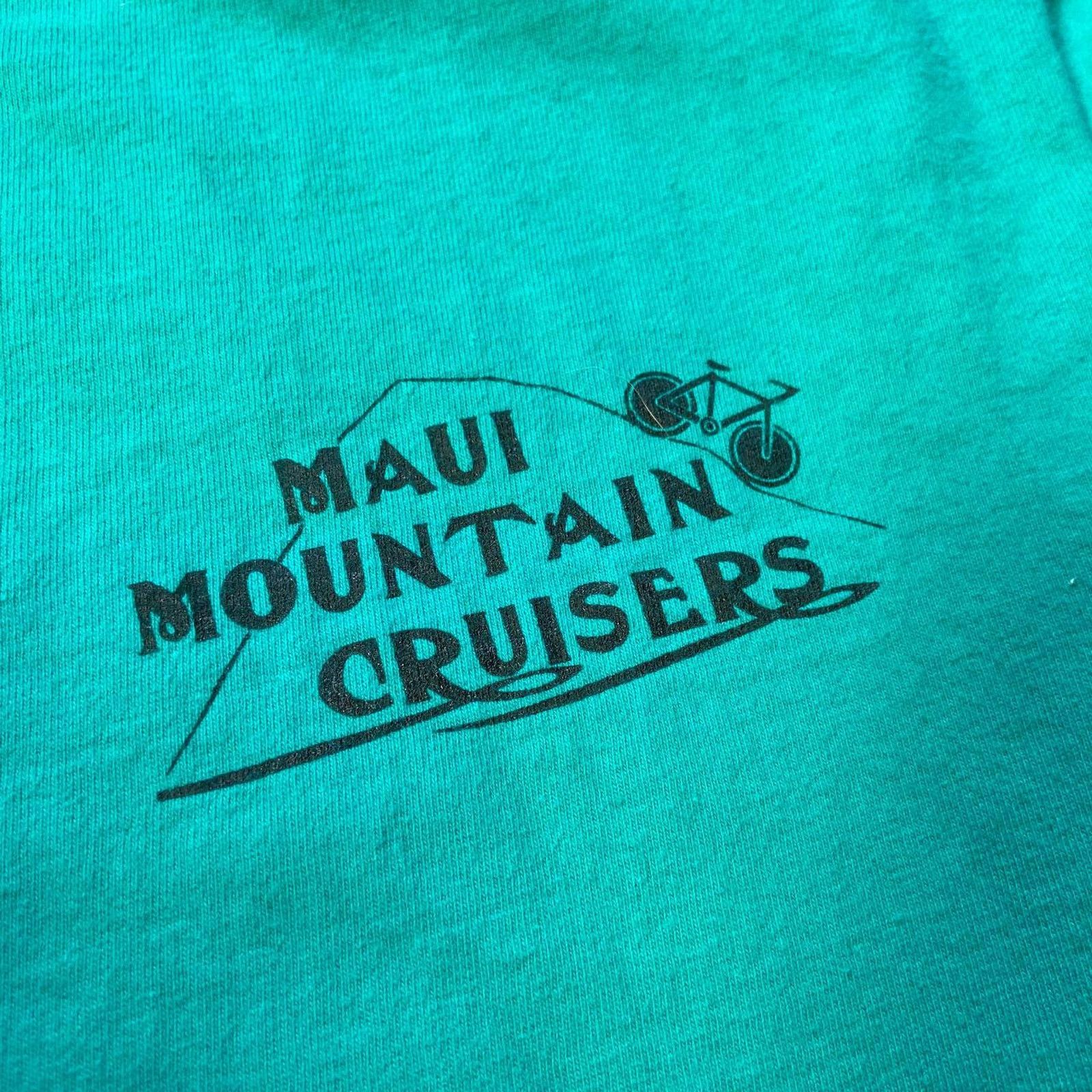 Hanes 90s teal mountain bike tee Size US L / EU 52-54 / 3 - 3 Thumbnail