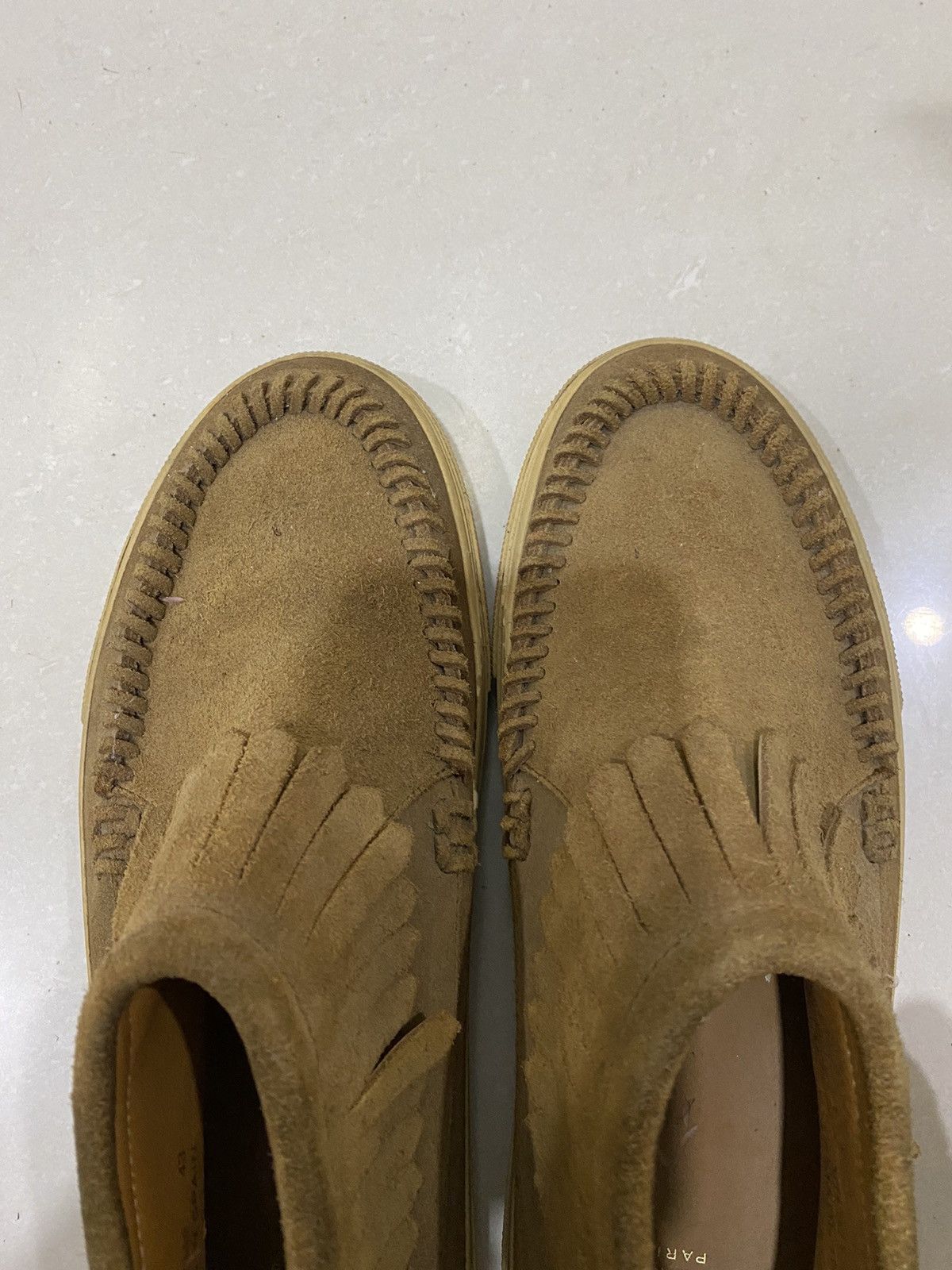 Saint Laurent Paris Yves Saint Laurent Brown Suede Fringe Sneakers Size 10us Size US 10 / EU 43 - 4 Thumbnail