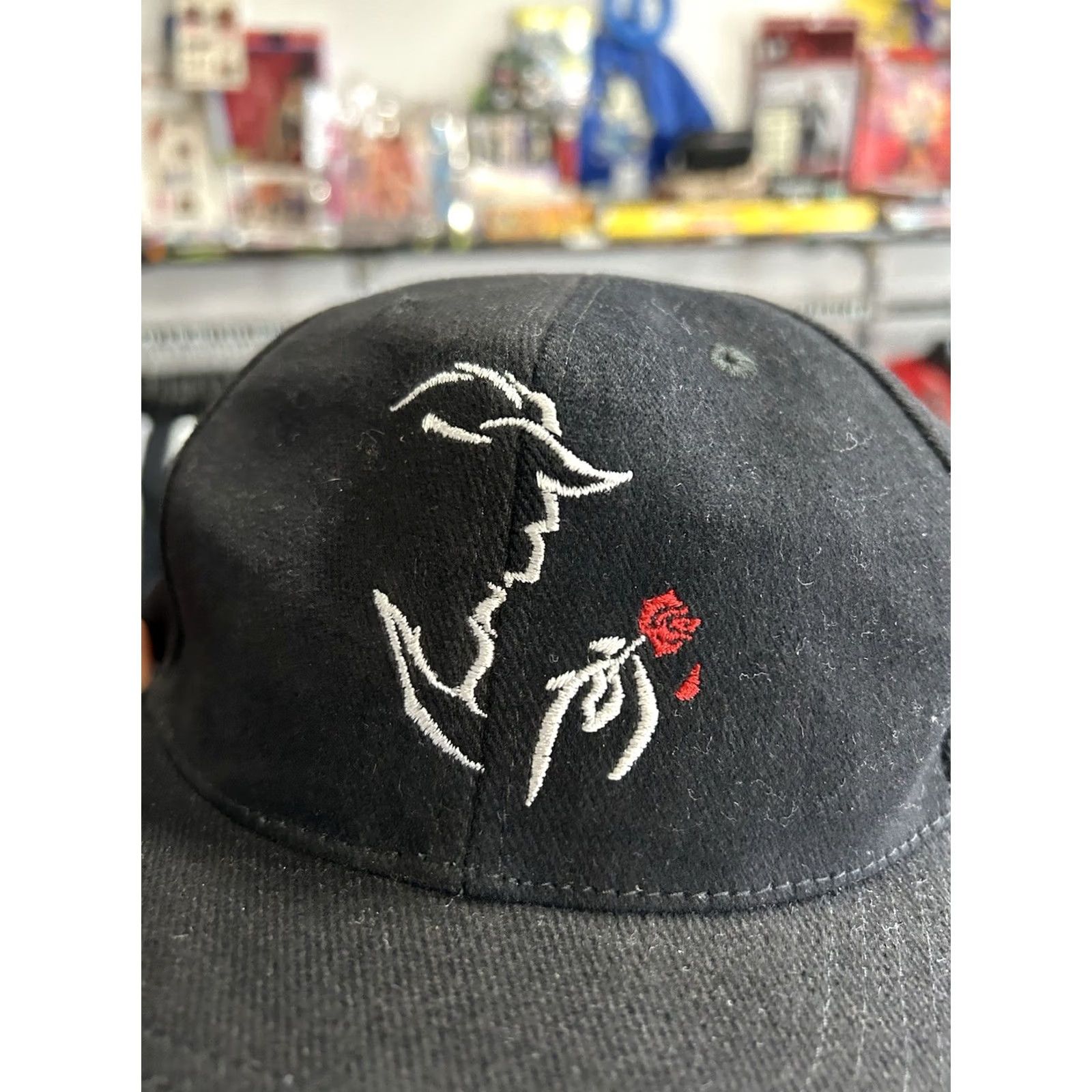 Disney VINTAGE Disney Beauty And The Beast The Broadway Musical Snapback Hat Cap 90s Unisex Adults One Size Black Baseball Cap Hat Size ONE SIZE - 2 Thumbnail