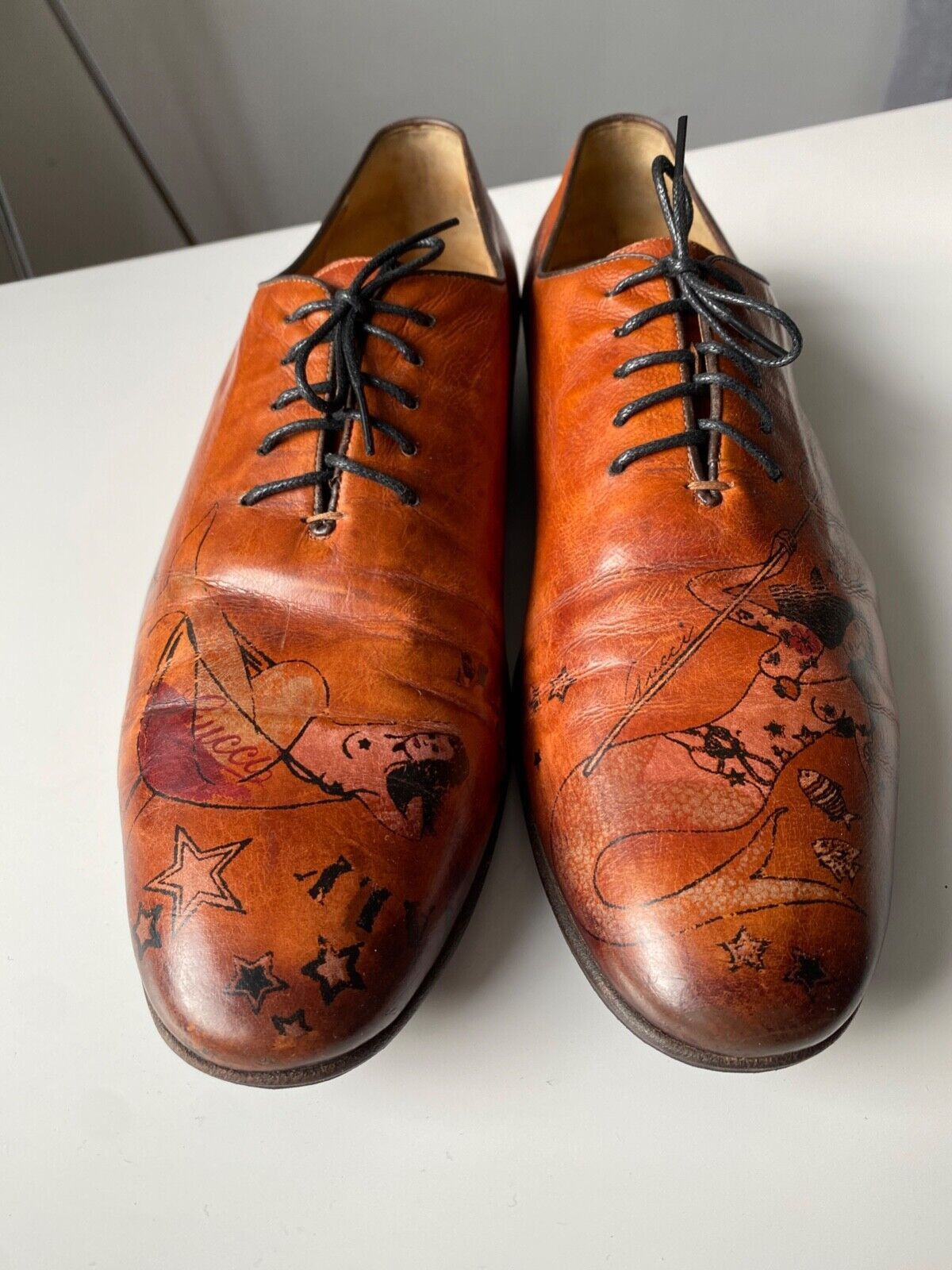 Gucci Gucci Mermaid Leather Lace-Up Shoes Size US 10 / EU 43 - 2 Thumbnail