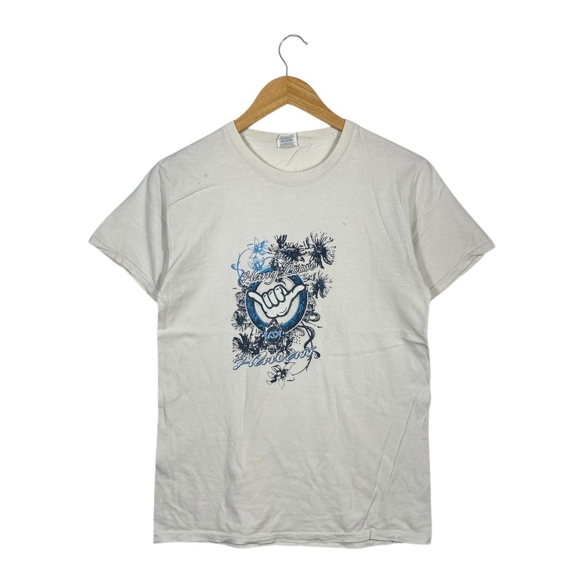 Fruit Of The Loom Vintage Fruit of the Loom Hawaii Hang Loose Graphic T Shirt Size US S / EU 44-46 / 1 - 1 Thumbnail