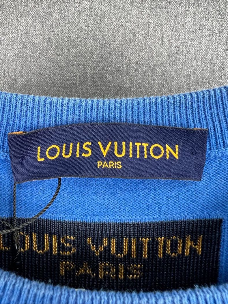 Louis Vuitton Louis Vuitton Letter LOGO knitted short sleeves Size US XXL / EU 58 / 5 - 4 Thumbnail