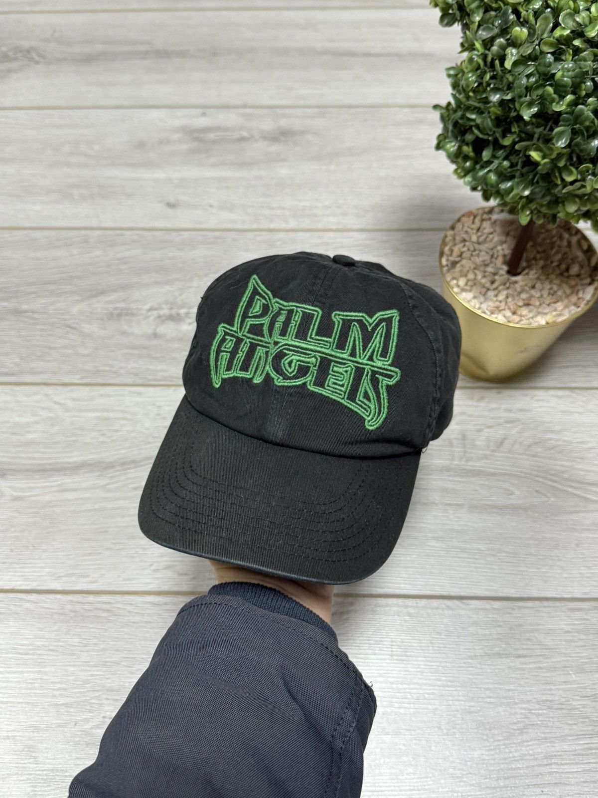 Palm Angels metal logo cap hat