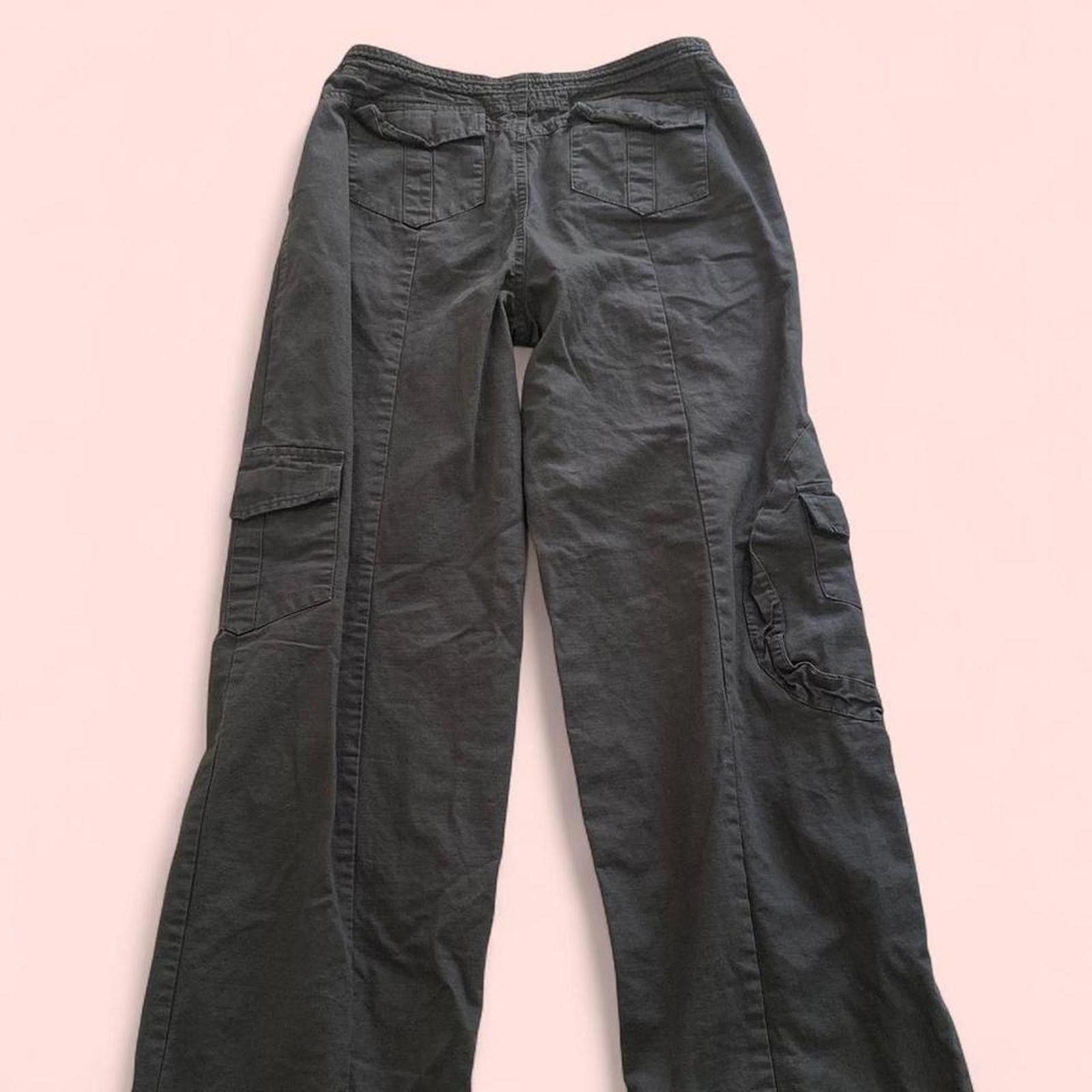 Other Edikted- charcoal grey low rise cargo pants Size 28" / US 6 / IT 42 - 5 Thumbnail