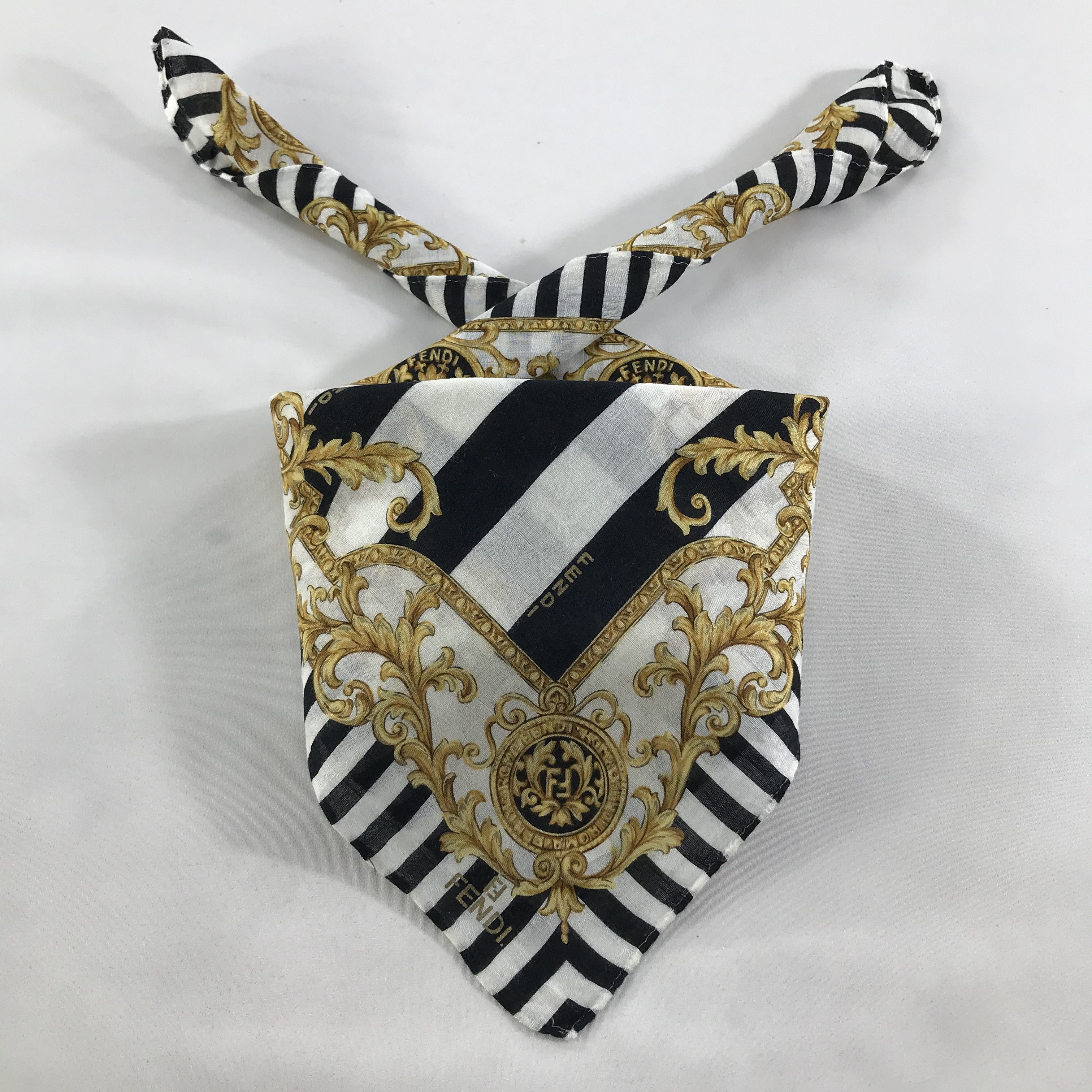 Vintage Vintage Fendi Bandana / Handkerchief / Neckerchief - S1484 Size ONE SIZE - 3 Thumbnail