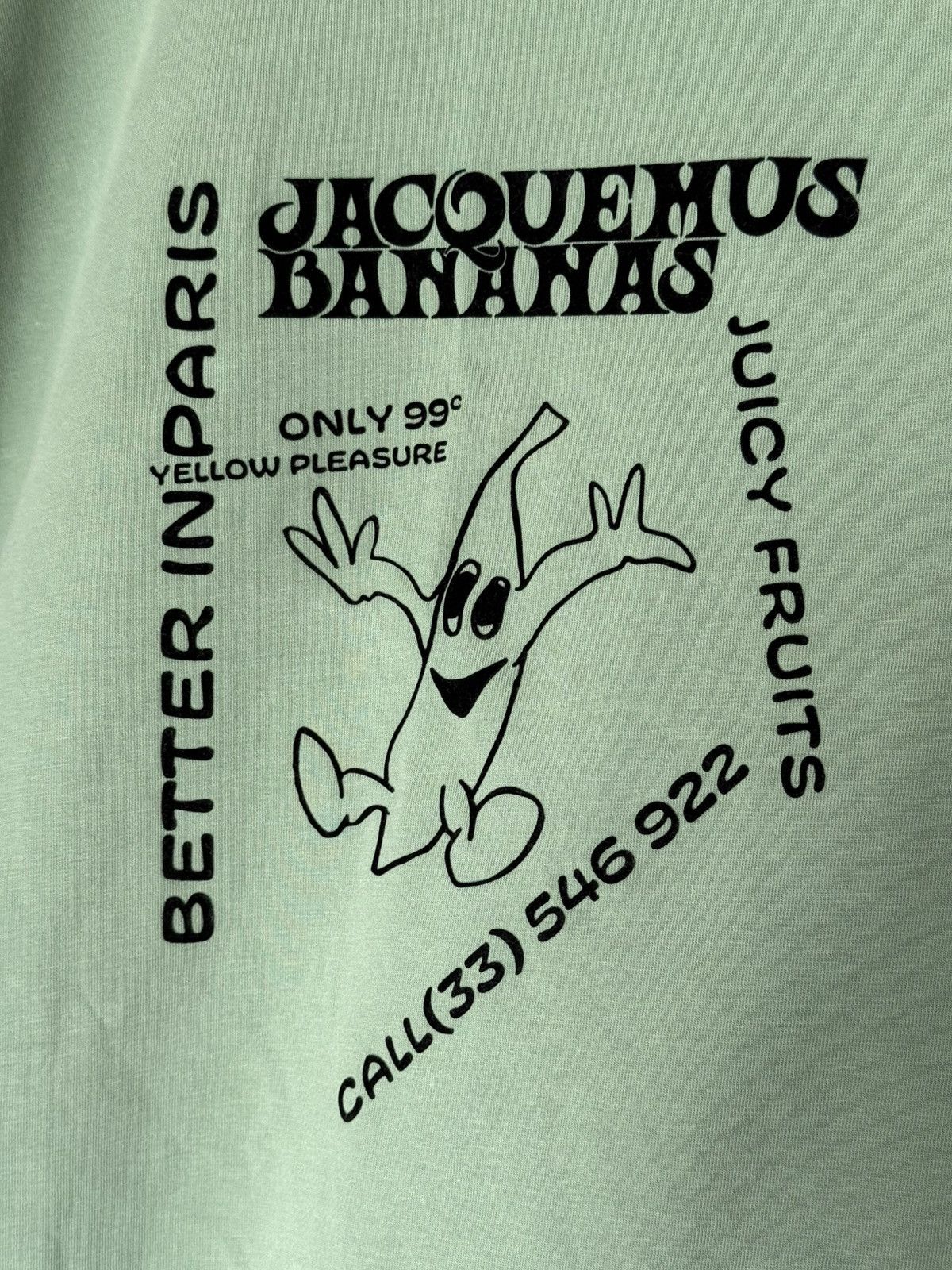 Jacquemus Jacquemus Le T-Shirt - Banana Graphic - XXL Size US XXL / EU 58 / 5 - 4 Thumbnail