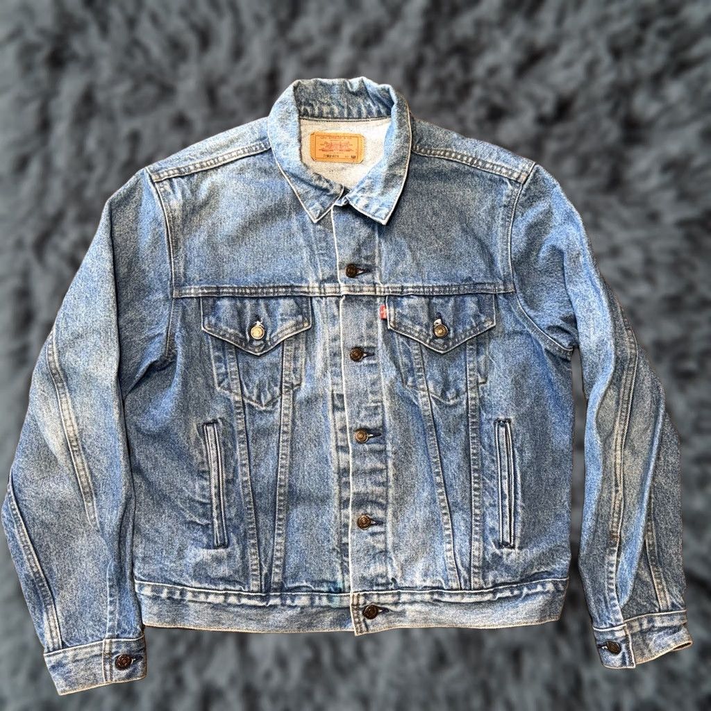 Levi's Levi's Trucker Jacket Denim 80s Vintage Mens Size 46 Regular Blue 70506-0214 Size US S / EU 44-46 / 1 - 1 Thumbnail