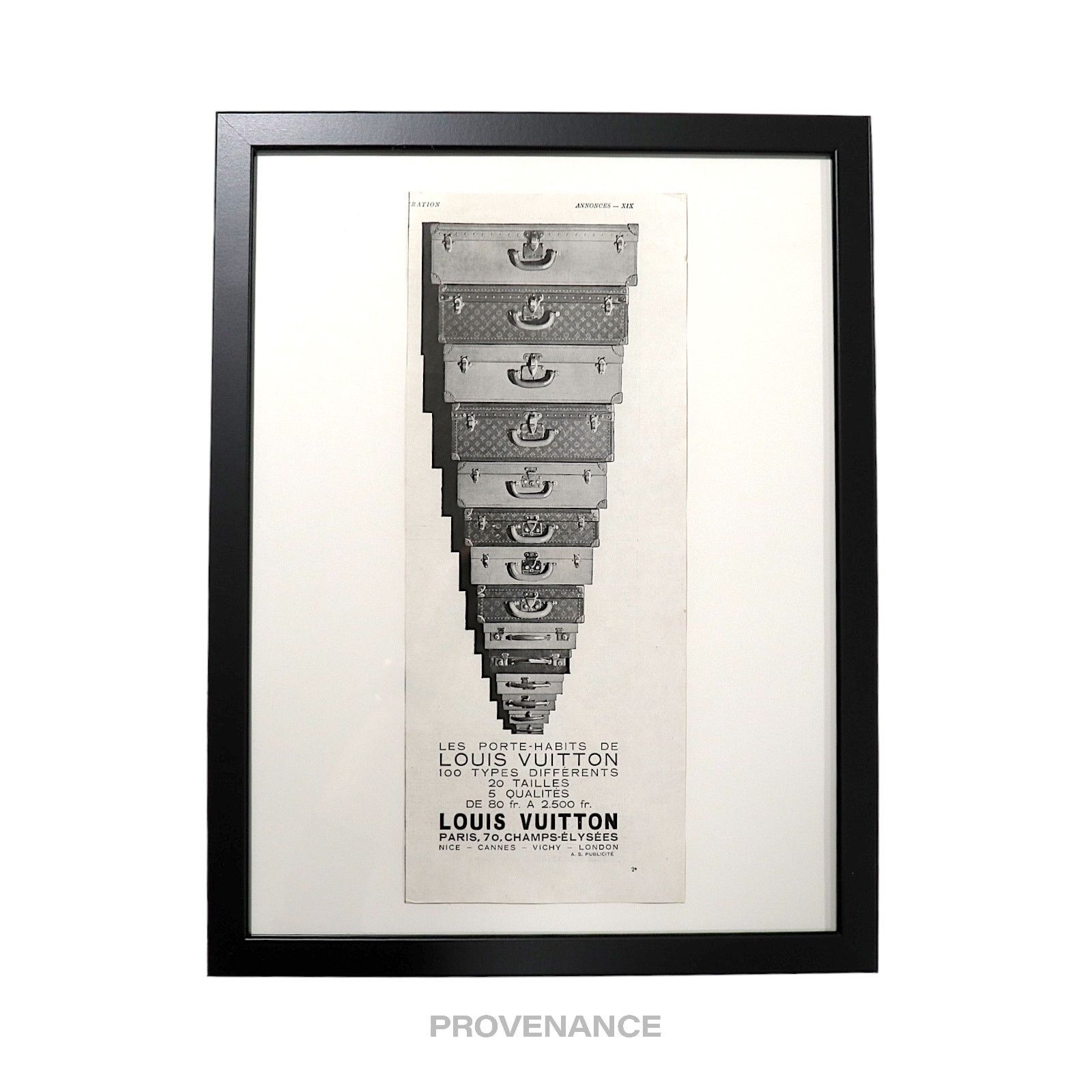Louis Vuitton 🔴 Louis Vuitton Antique Vintage Newsprint Ad - Trunks Stack Size ONE SIZE - 1 Thumbnail