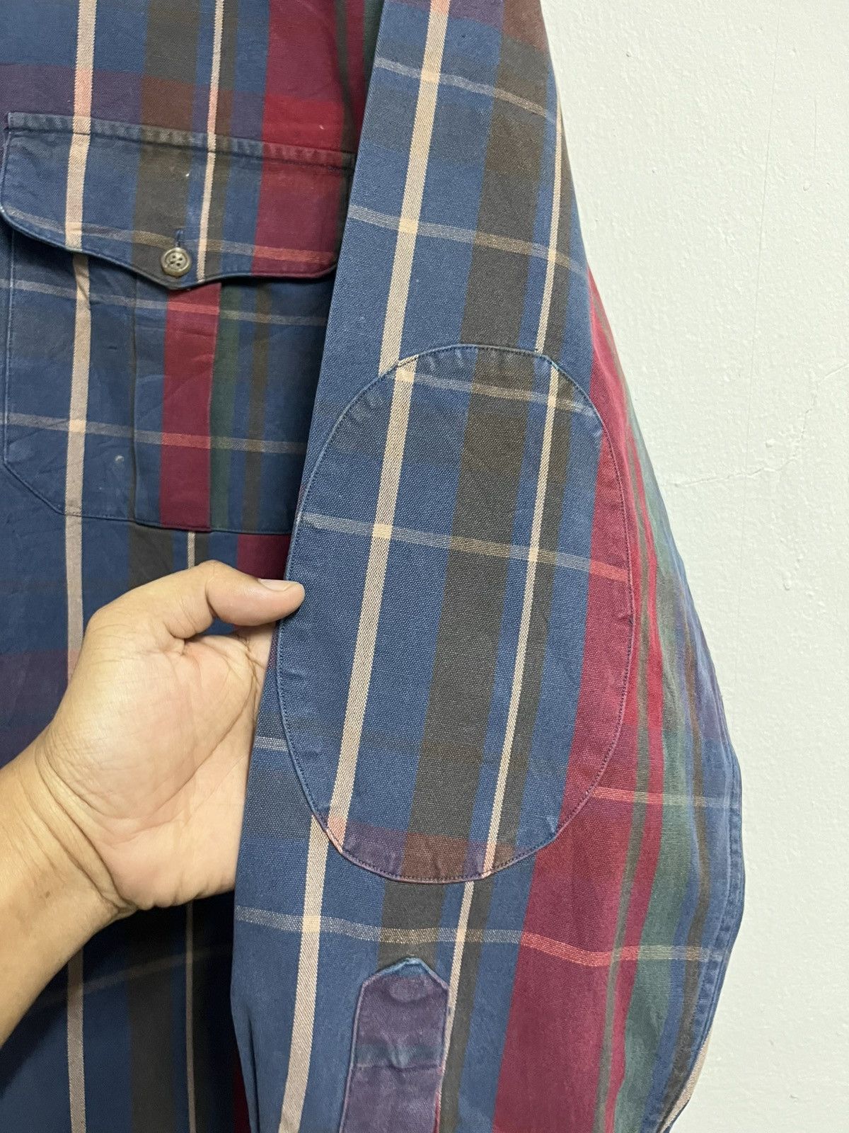 Polo Ralph Lauren VINTAGE 90s🔥 POLO RL OUTDOOR DISTRESSED plaid canvas Size US L / EU 52-54 / 3 - 5 Thumbnail