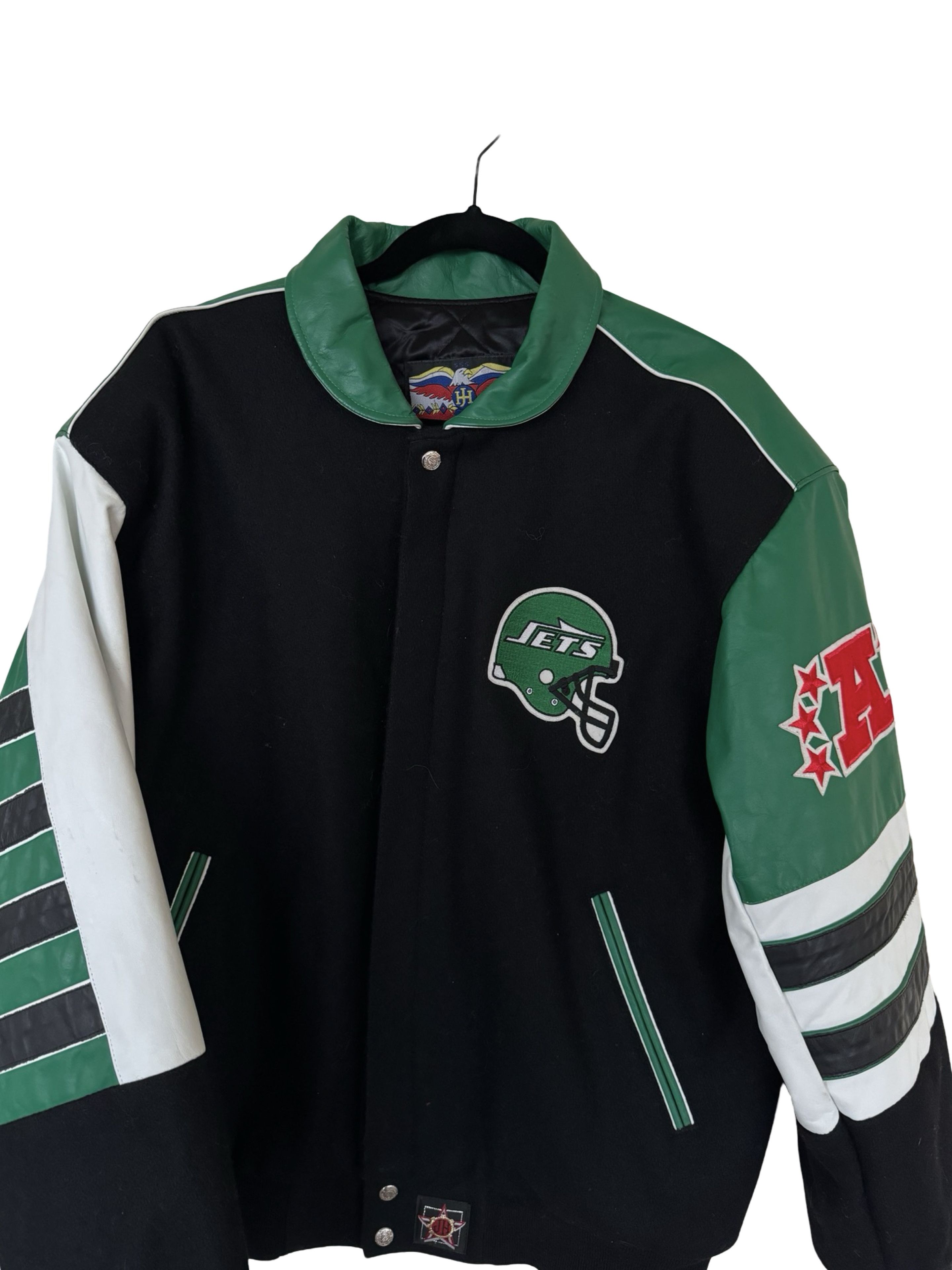 Vintage New York Jets 90's Bomber Jacket Size US XL / EU 56 / 4 - 3 Thumbnail
