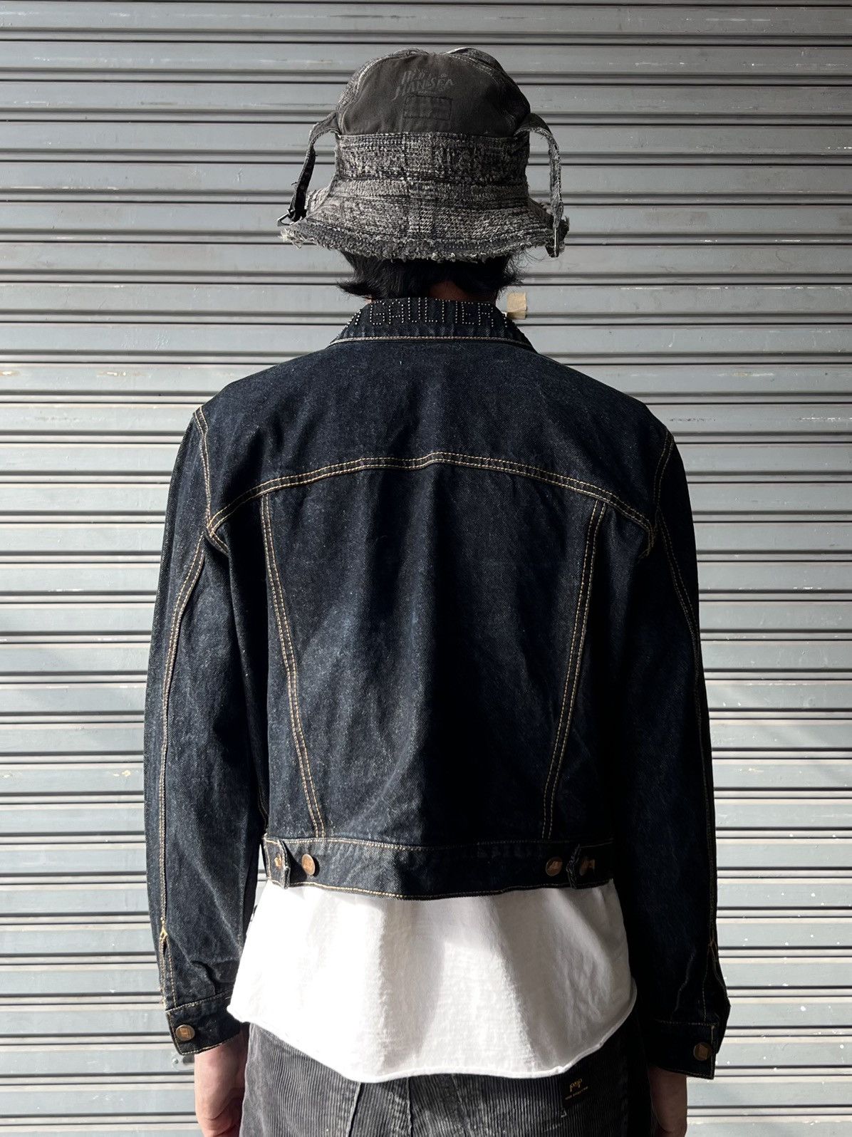 Jean Paul Gaultier Rare Vintage Junior Gaultier Jean Paul Studded Denim Jacket Size US XS / EU 42 / 0 - 25 Thumbnail