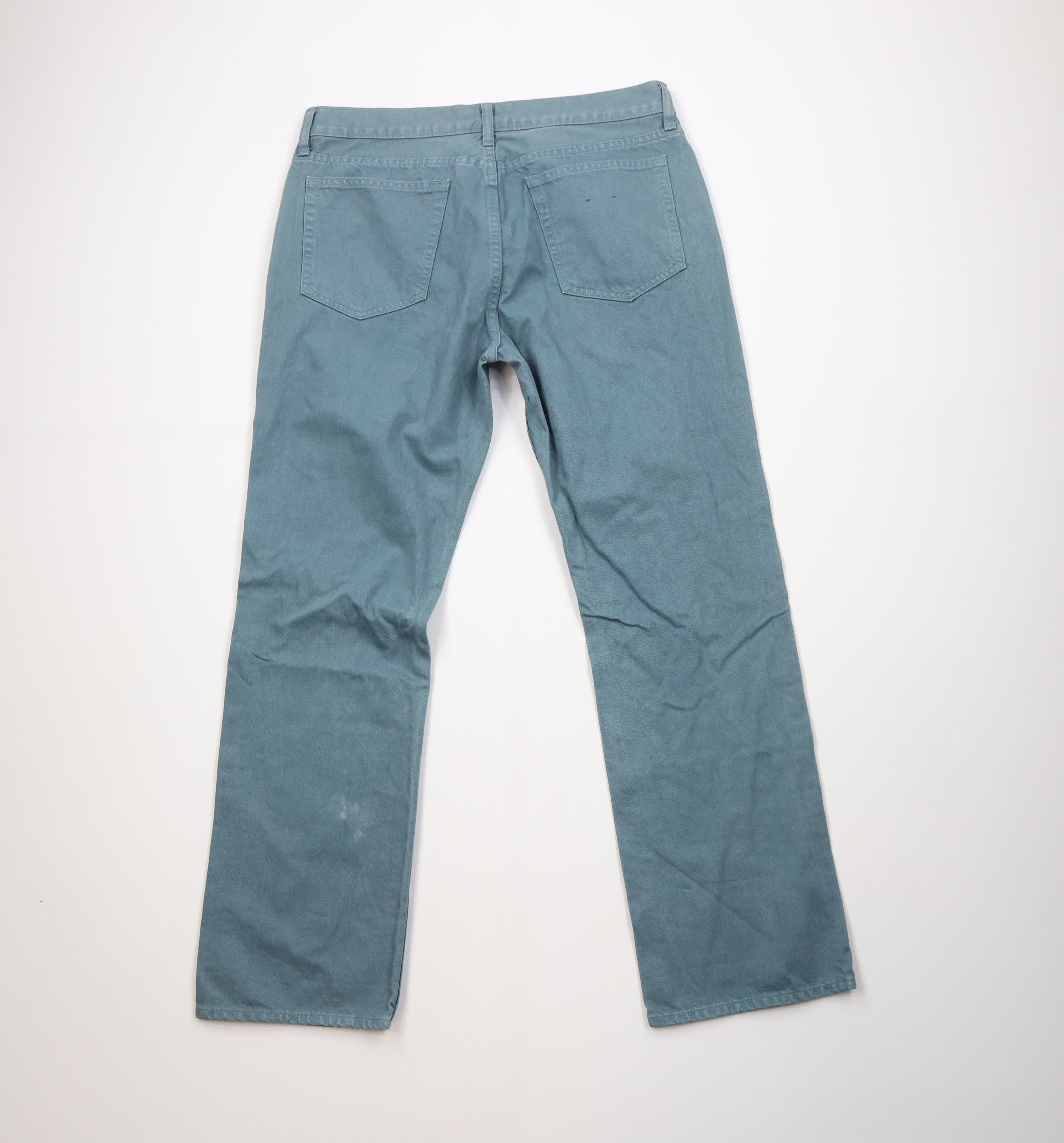 J.Crew Vintage Y2K J Crew Stonewash Slim Straight Jeans Teal Size US 34 / EU 50 - 9 Thumbnail